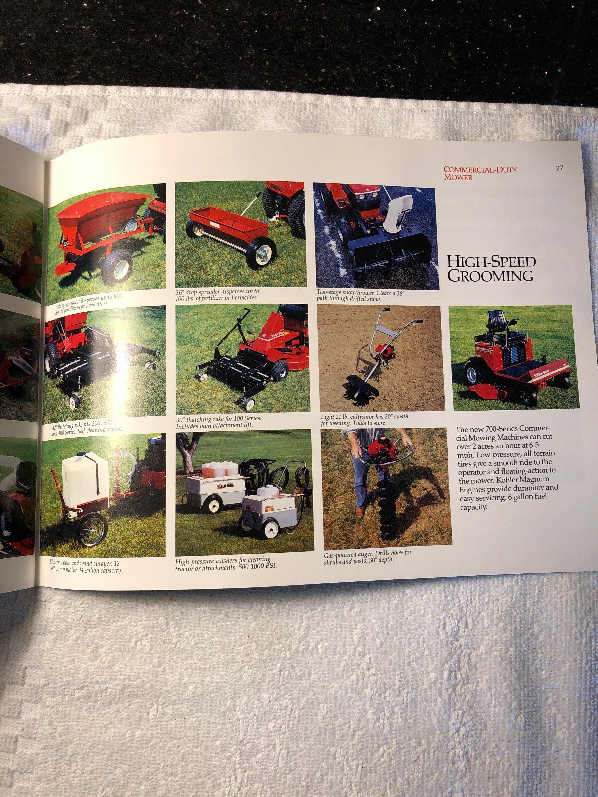 NOS 1986 Toro Wheel Horse Lawn & Garden Brochure Catalog Vintage