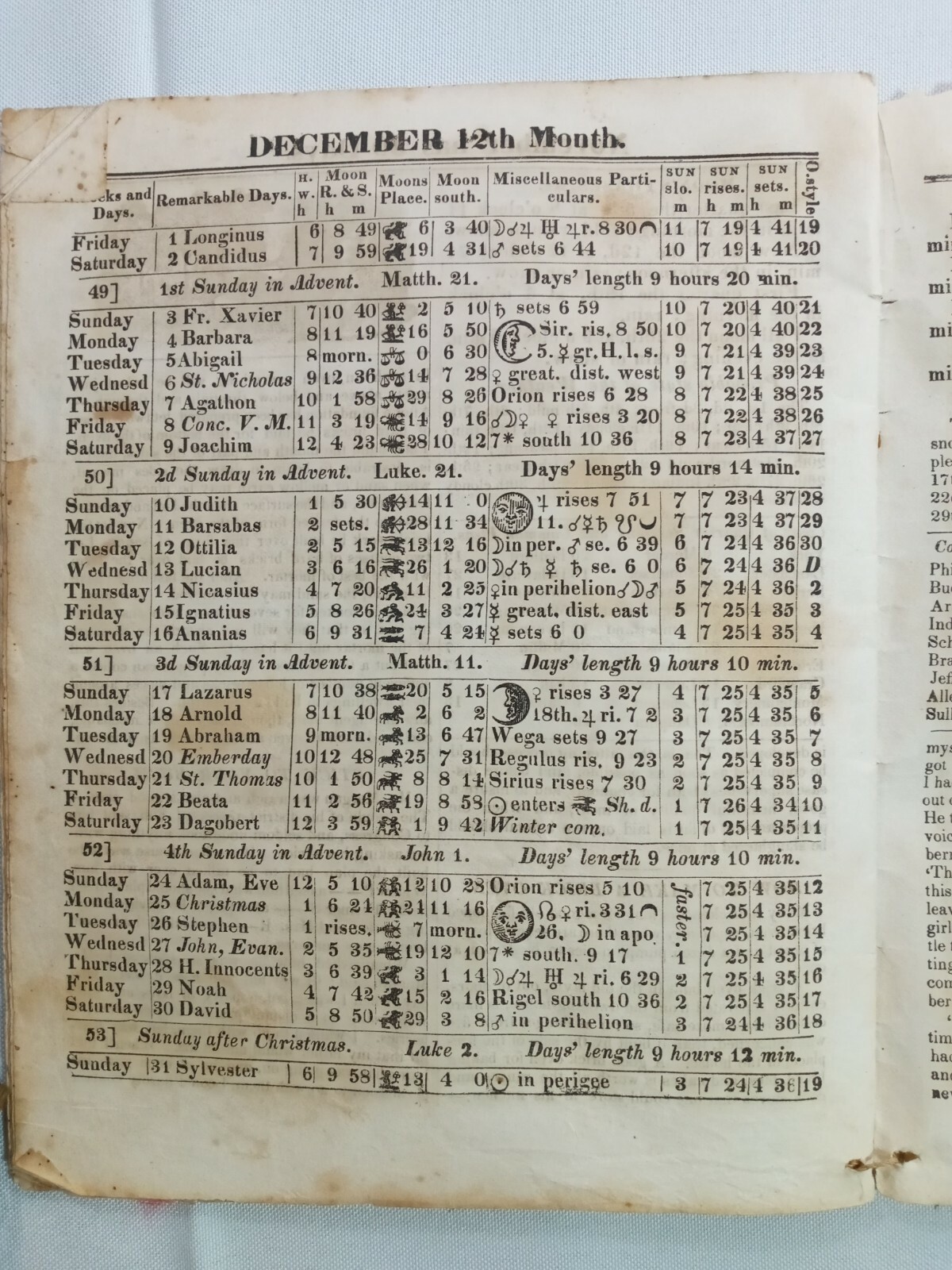 Vintage 1871 John Bear Baer’s Agricultural Almanac Lancaster, PA Antique Farmers