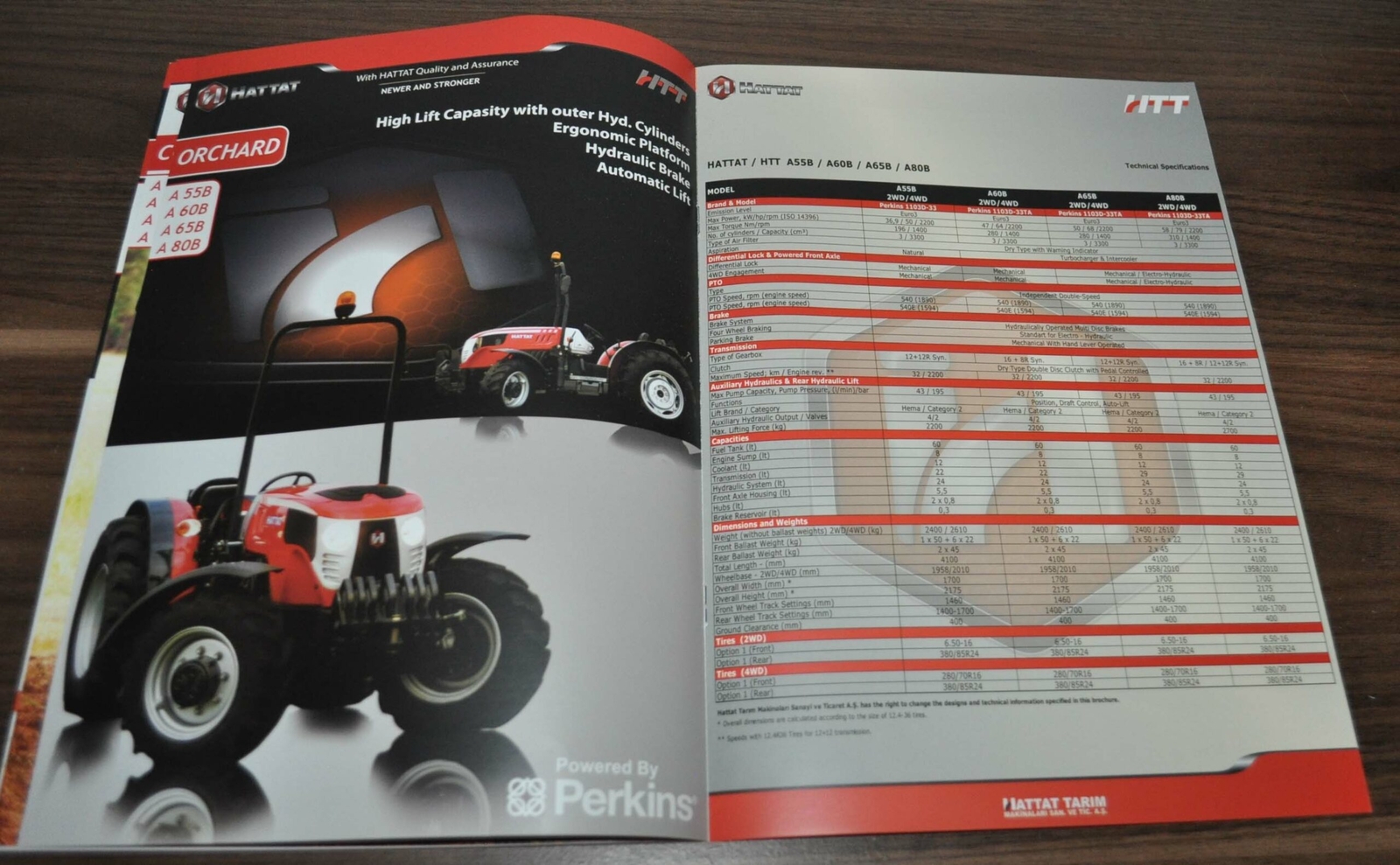 Hattat Model Range Tractor Turkey Brochure Prospekt