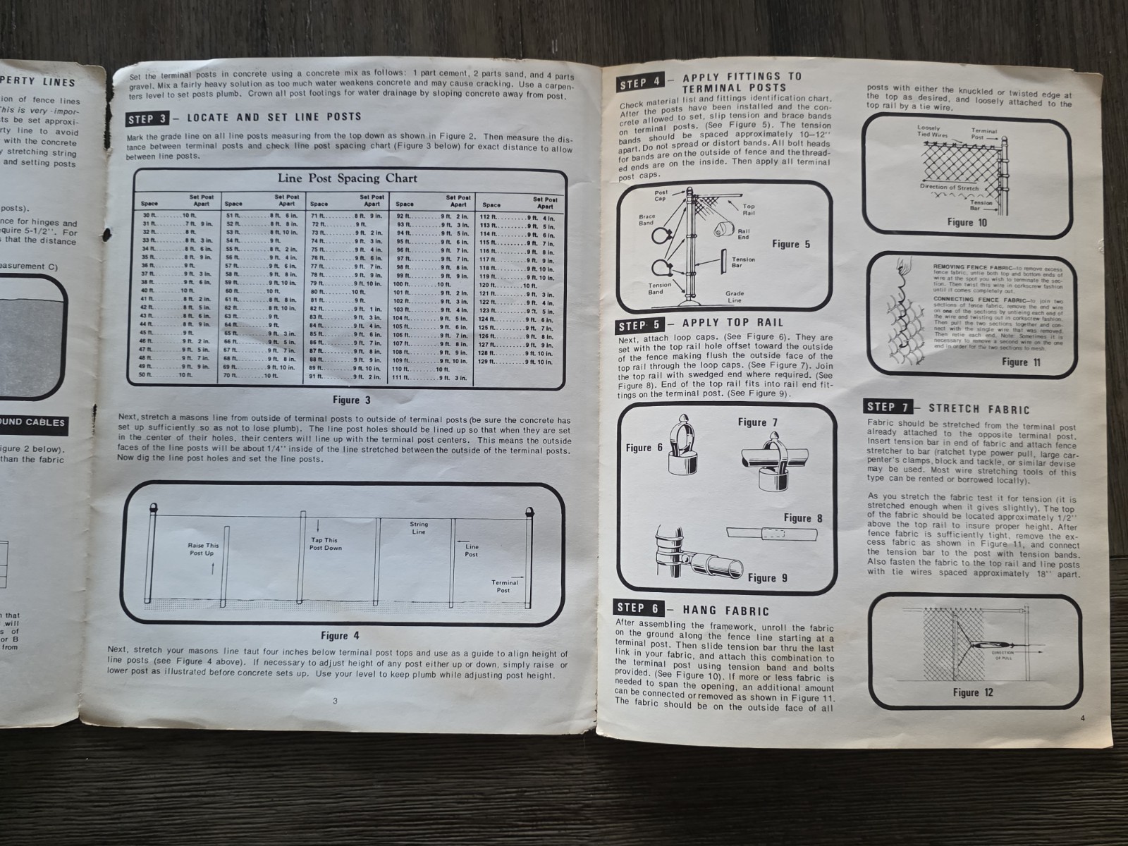 VTG Rare 1979 KMart Do It Yourself Fence Kit Manual Paper