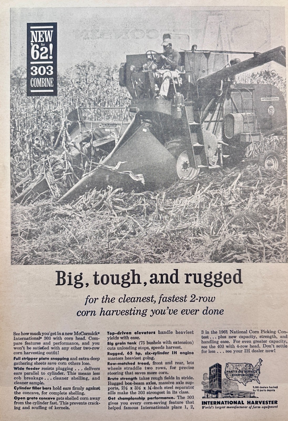 Lot of (6) McCormick International Farm Equipment Ad Early 60’s #5090 set