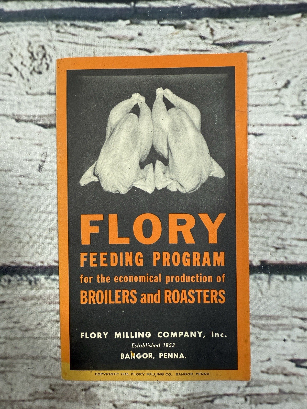 VTG Flory Feeding Program Flory Milling Company Bangor PA Brochure Info Adv Book