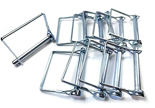 Wire Lock Pin, 3/8 Inch (9.21MM), 10 Pieces, Heavy Duty Safety Coupler Pin Shaft