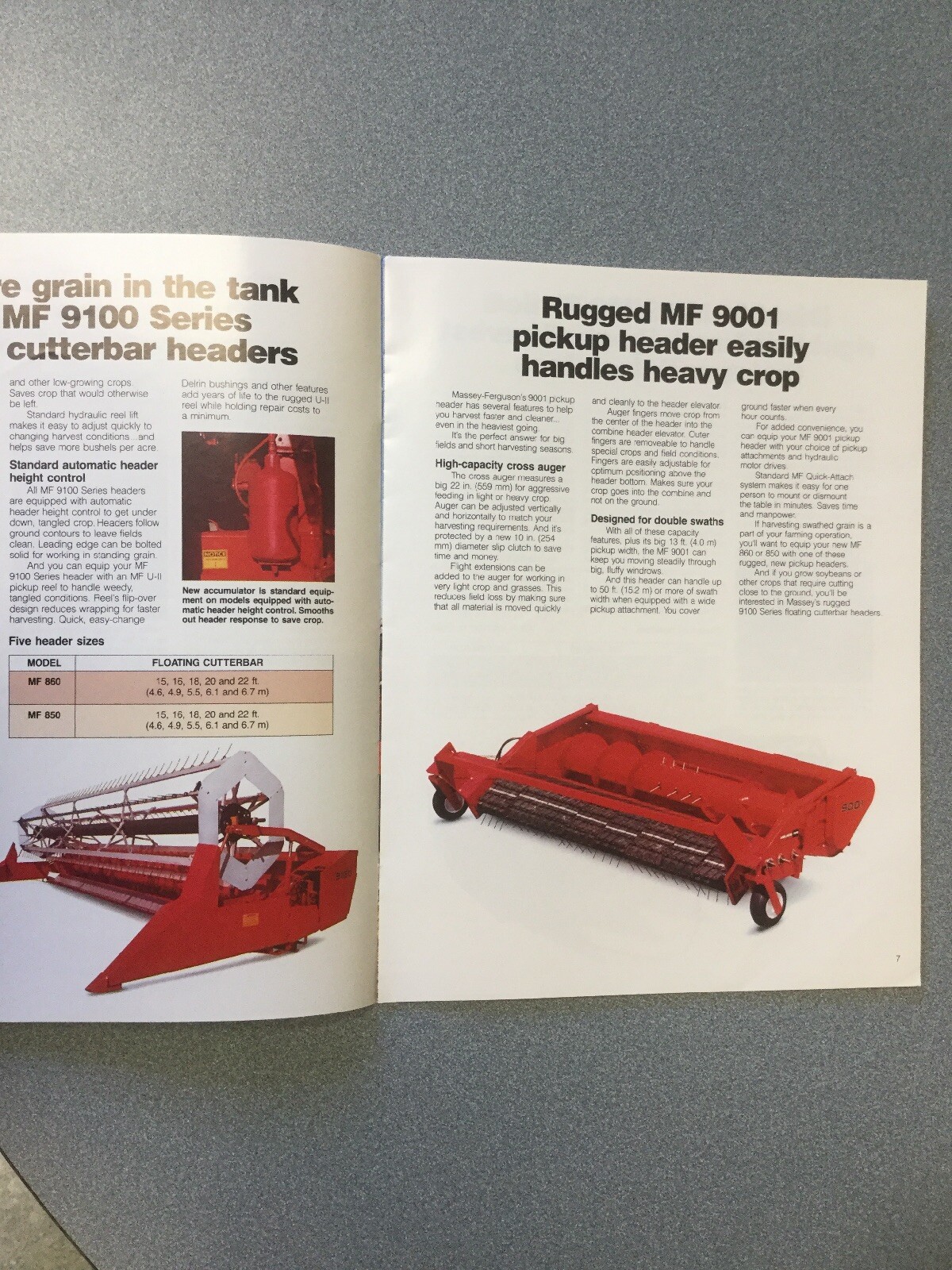 Massey Ferguson Combines- 860/850 16 Pages