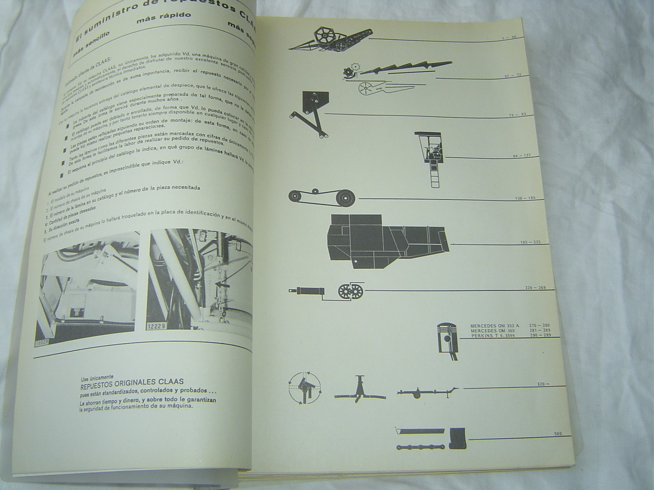 CLAAS Dominator 98 SL/S combine parts catalog list book manual