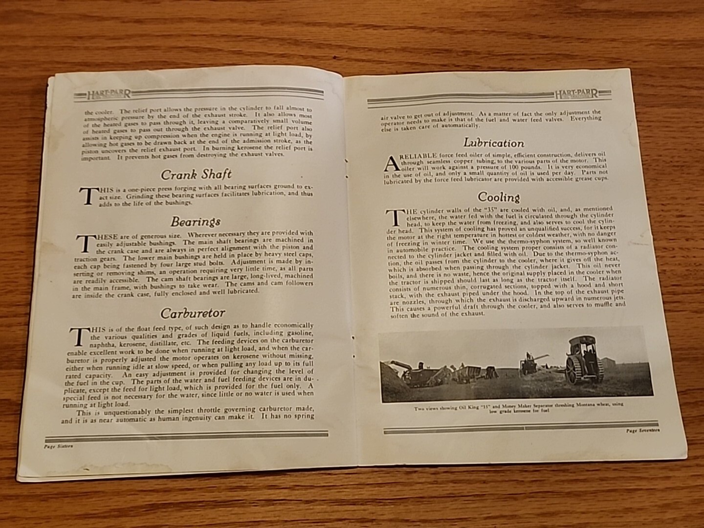 1910’s Hart Parr Oilking 35 Prairie Tractor Sales Brochure Catalog Original
