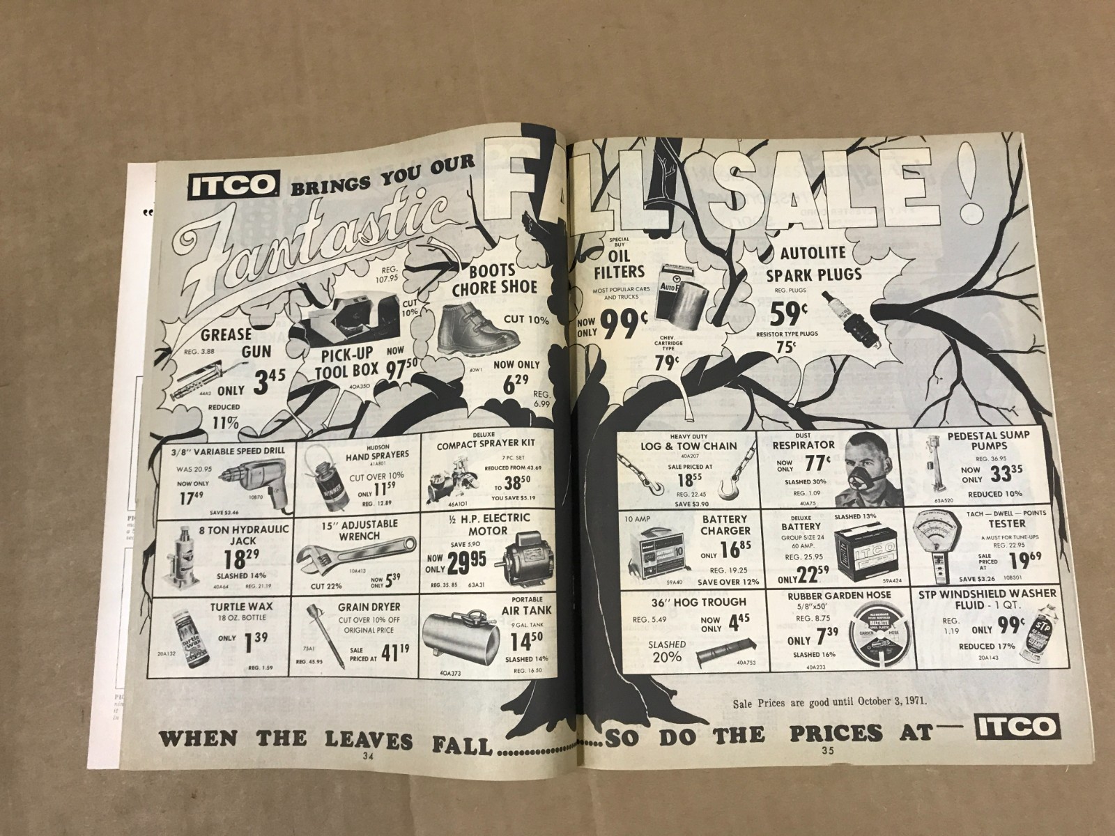 Vintage ITCO – 1971 Fall & Winter Catalog – Machine/Farming Parts