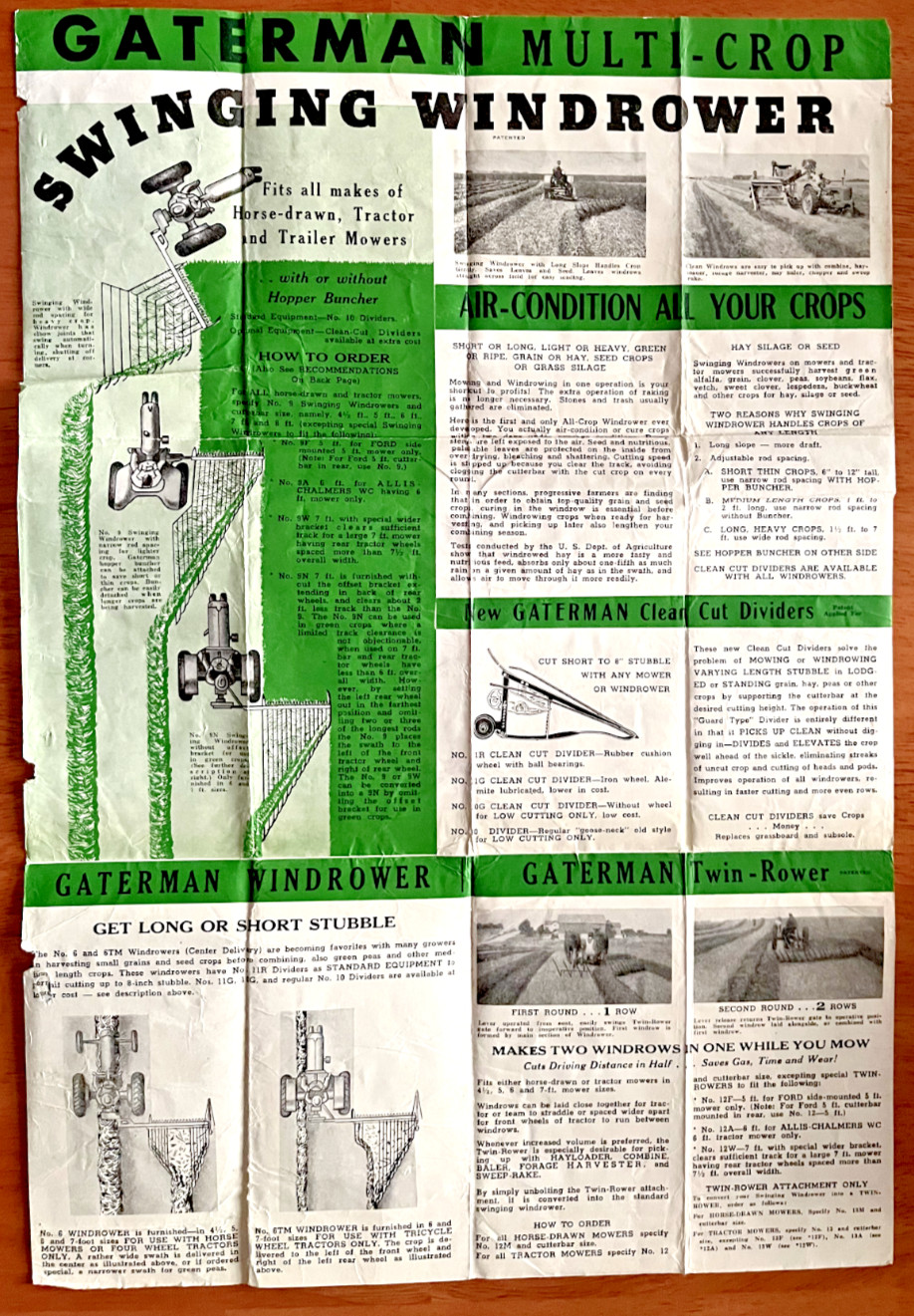 Gaterman Manufacturing Co Pickup Guards sales brochure Manitowoc Wisconsin