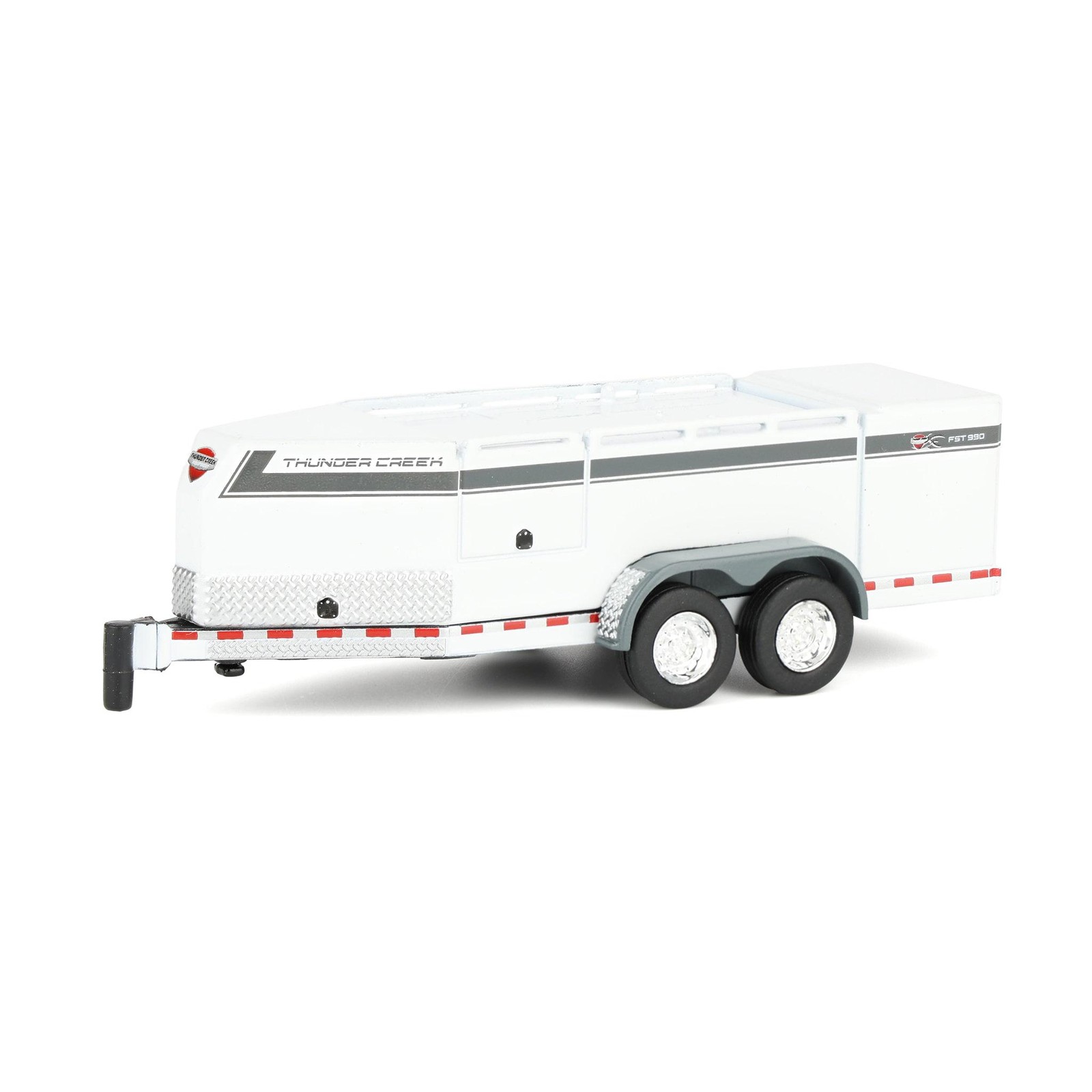 1/64 Thunder Creek FST990 Tandem Axle Fuel Trailer, White, TCM602