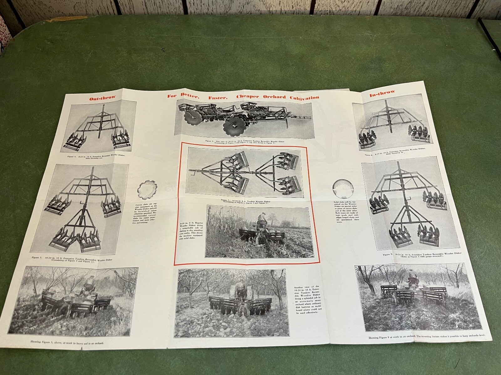 Orignal Lot of Clark Cut Away Farm Implement Brochures and Catalog 1937