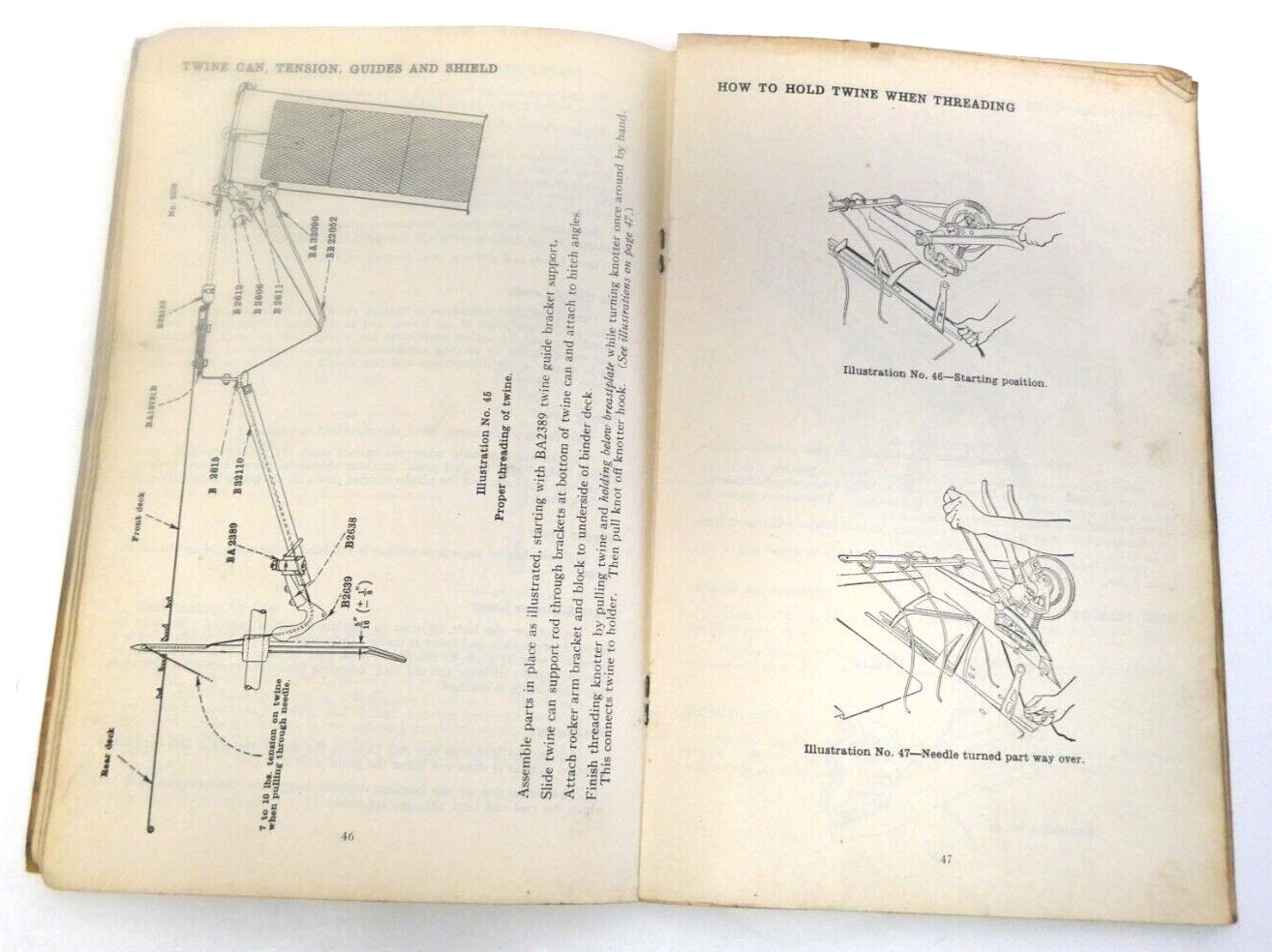McCormick-Deering Vtg Instructions for Setting up & Operating Tractor Binder #4