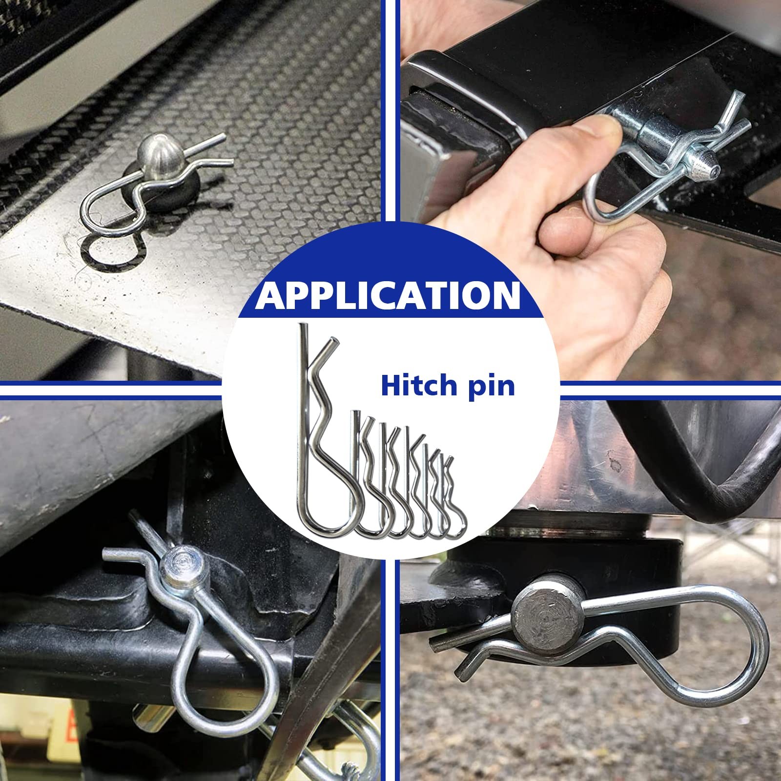 202PCS Hitch Pins Clip Pins, Linch and PTO Pins for Trailers Tractors Trucks …