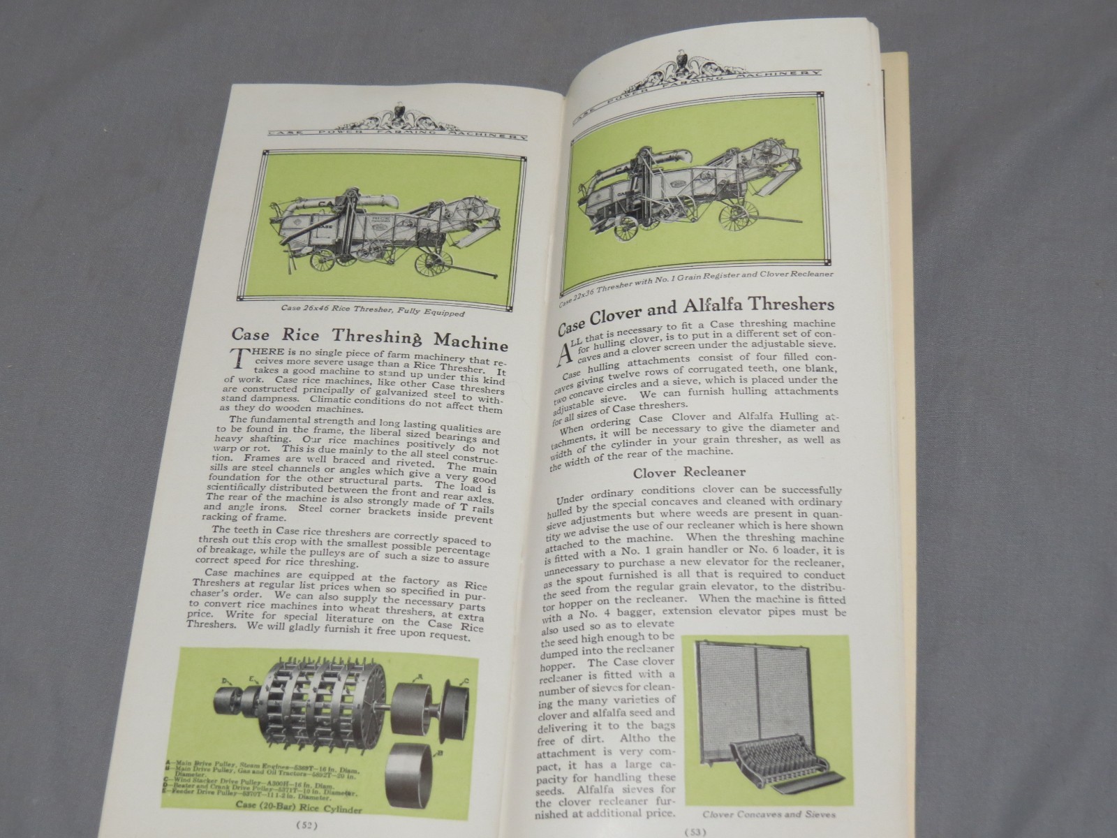 Vintage 1920’s JI CASE Power Farming Machinery Tractor Full Line Catalog NICE!