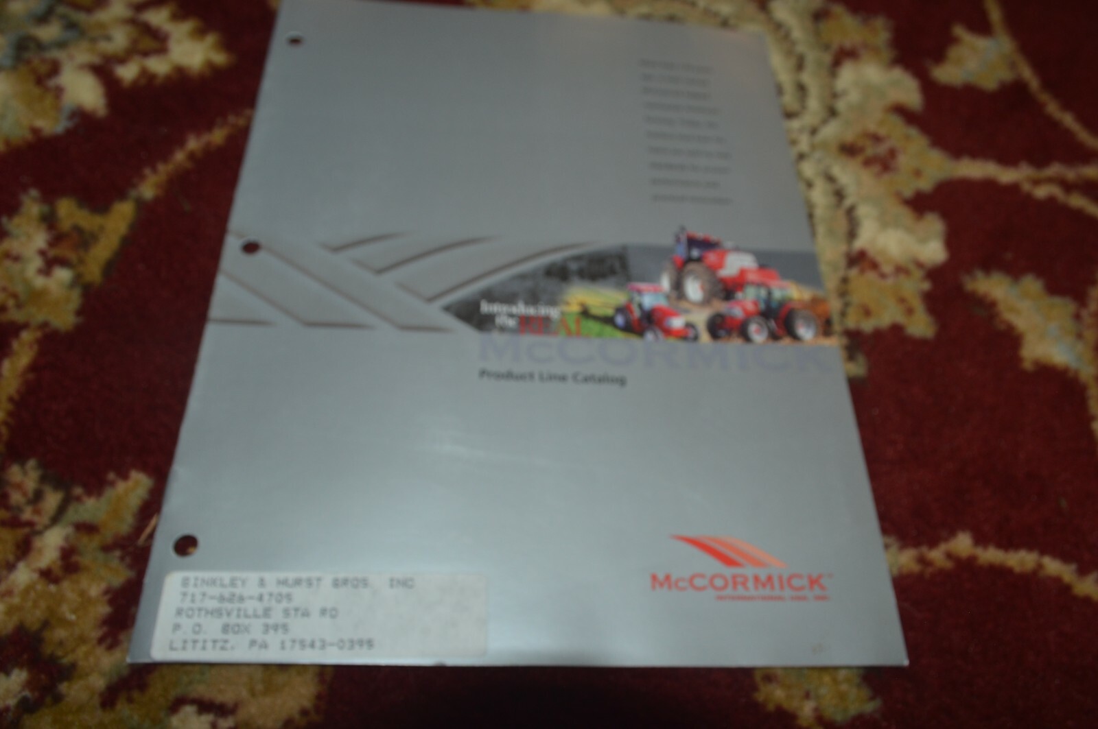 McCormick Tractor Buyers Guide For 2003 Brochure BASE