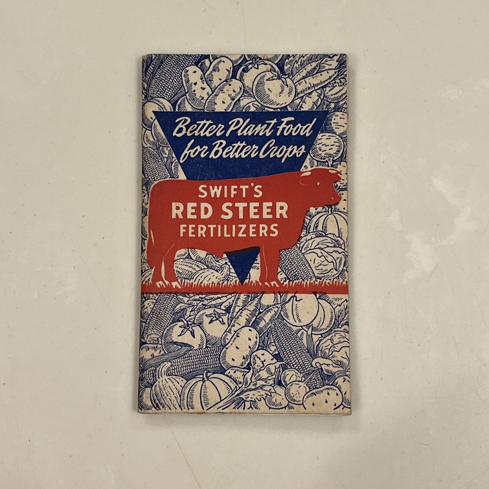 Swift’s Red Steer Brand Fertilizers Advertising Memo Book Notepad 1945