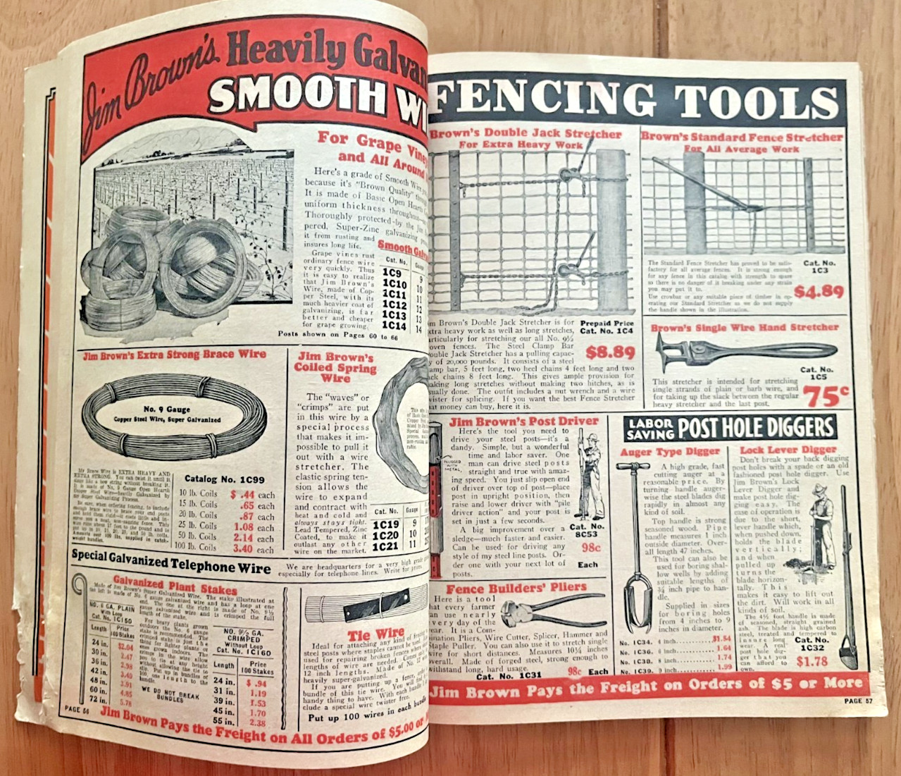 Jim Brown’s 1932 farm & Fence illustrated catalog Brown fence & Wire Co