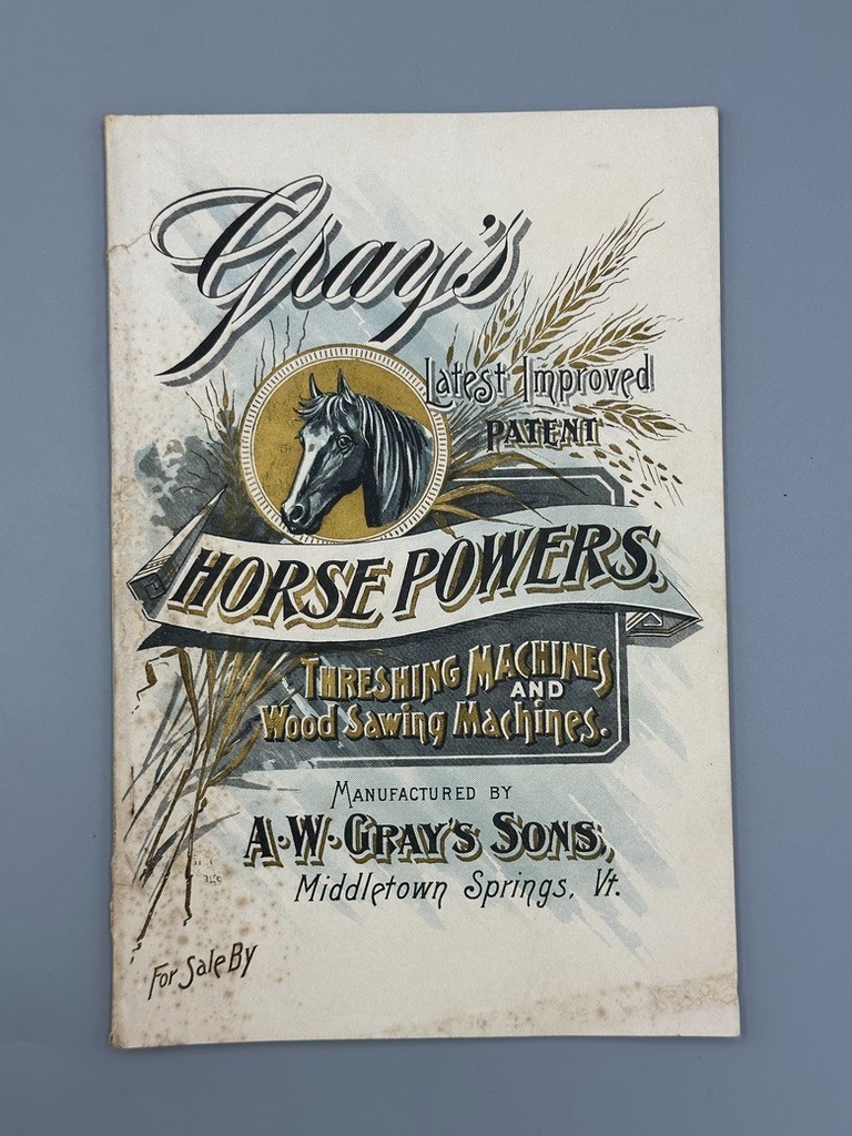 1897 GRAY’s HORSE POWERS THRESHING & SAWING MACHINES Antique Advertising CATALOG