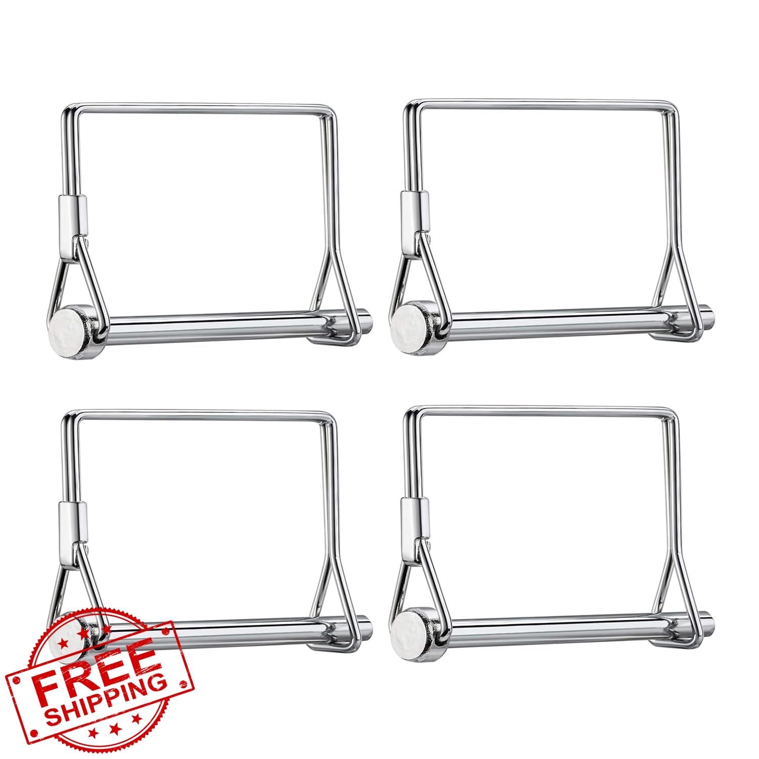 Truleego 1/4″x4″ trailer coupler pin 4 Pcs square