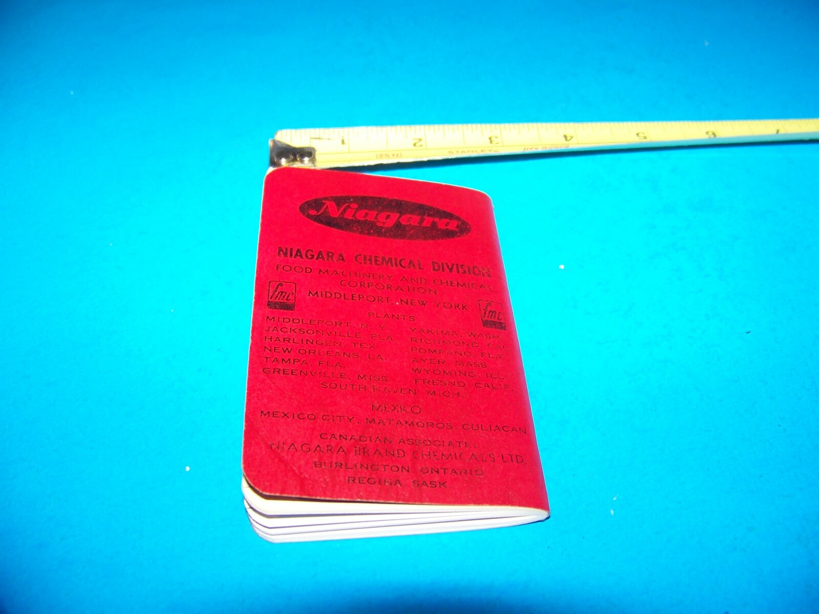 Niagara Brand Farmers “Daily Reminder” Memo Booklet Vintage 1960