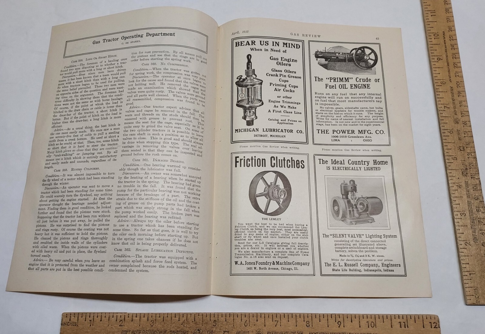 1915 – HENRY, MILLARD & HENRY CO Engines – magazine ad – listing #5823