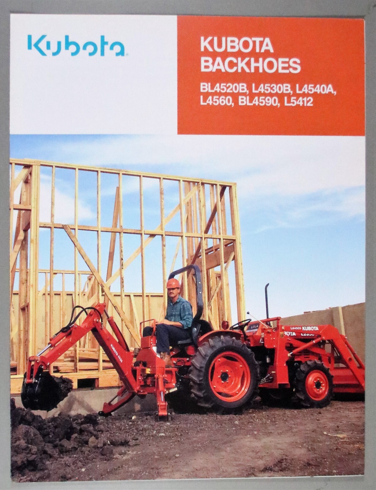 KUBOTA Brochures/Literature BackhoesBL4520B-L4530B-L4540A-L4560-BL4590-L5412 (M)
