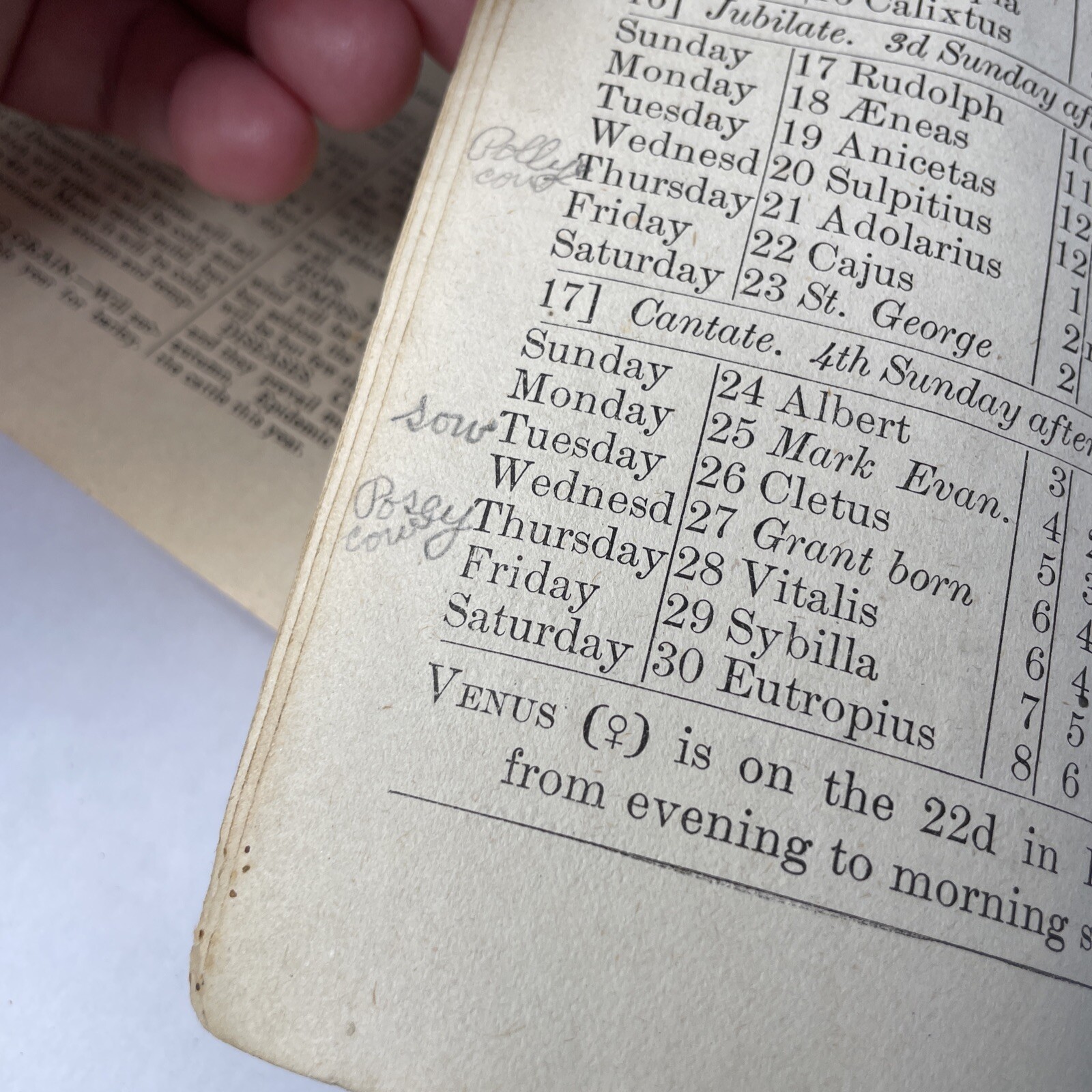 Vintage 1921 John Baers Sons Agricultural Almanac Lancaster Penn Farmers Almanac