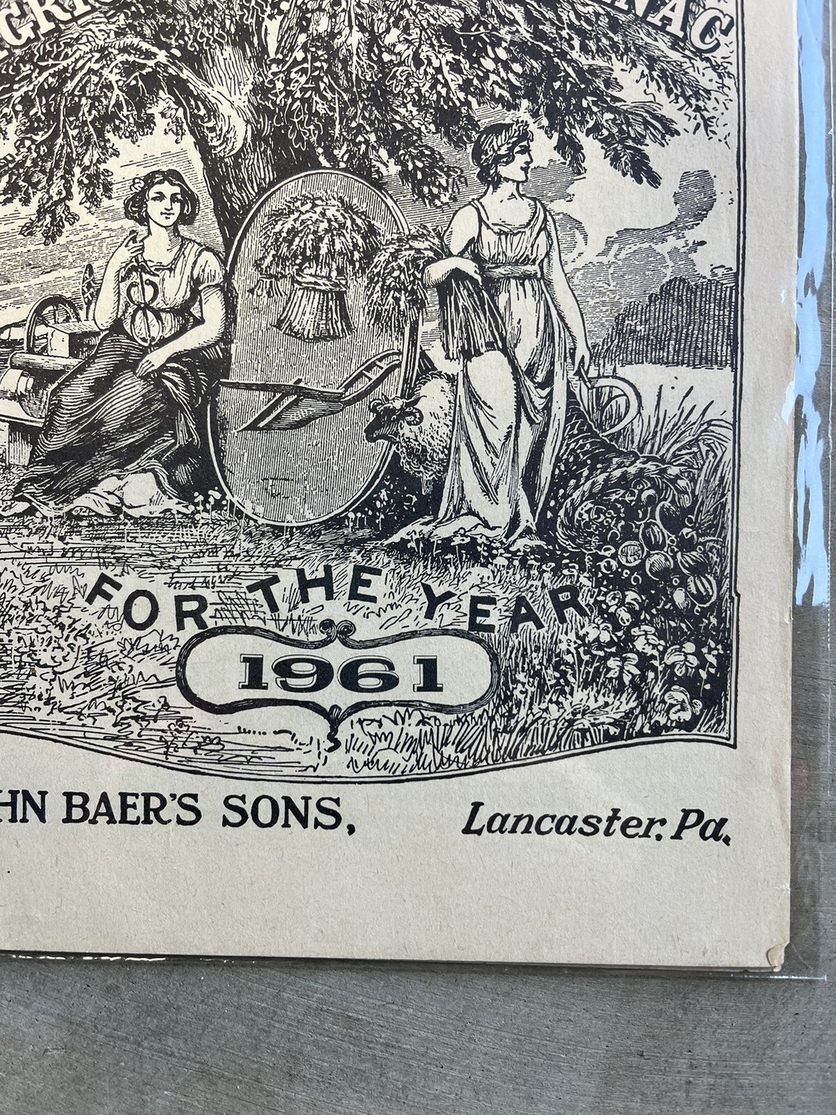 VINTAGE FARMERS AGRICULTURAL ALMANACS, BAER’S LANCASTER PA 1961