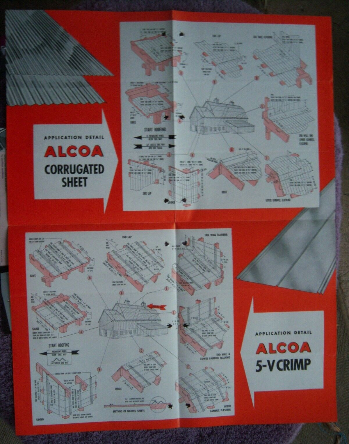 ALCOA FARM ROOFING SHEET BROCHURE Aluminum Company of America 1949