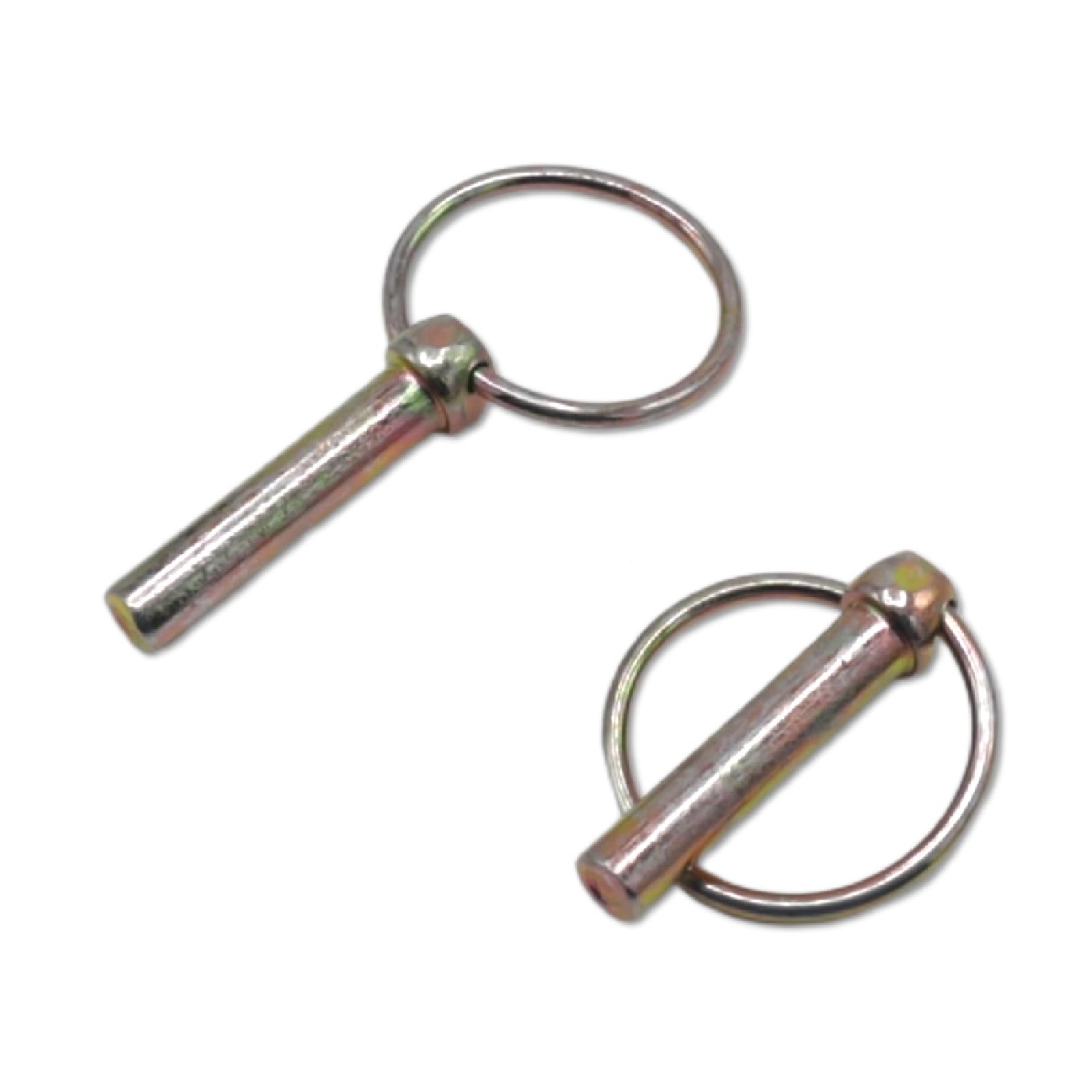 3/8 Inch Lynch Pin Assortment Kit, 6Pcs Heavy Duty round Linch Pins with Ring, L