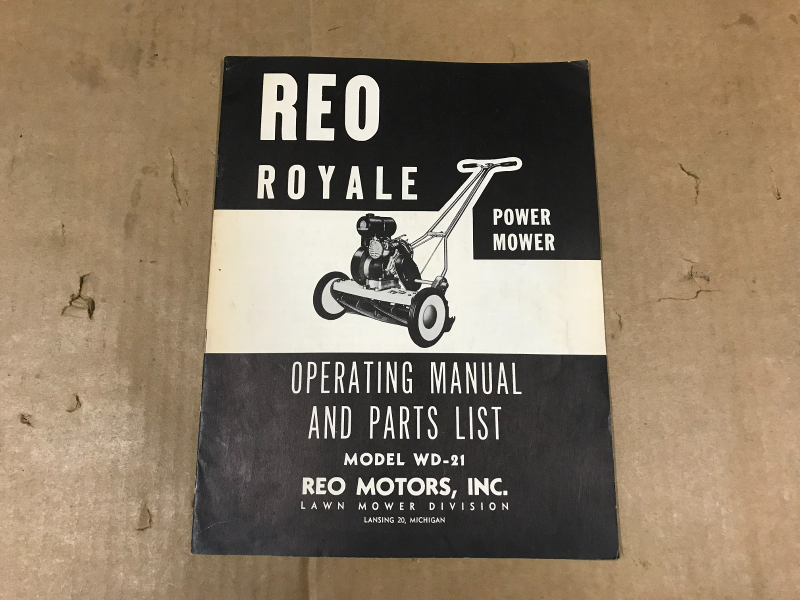 Vintage Reo Royale Power Motor – Operating Manual & Parts List