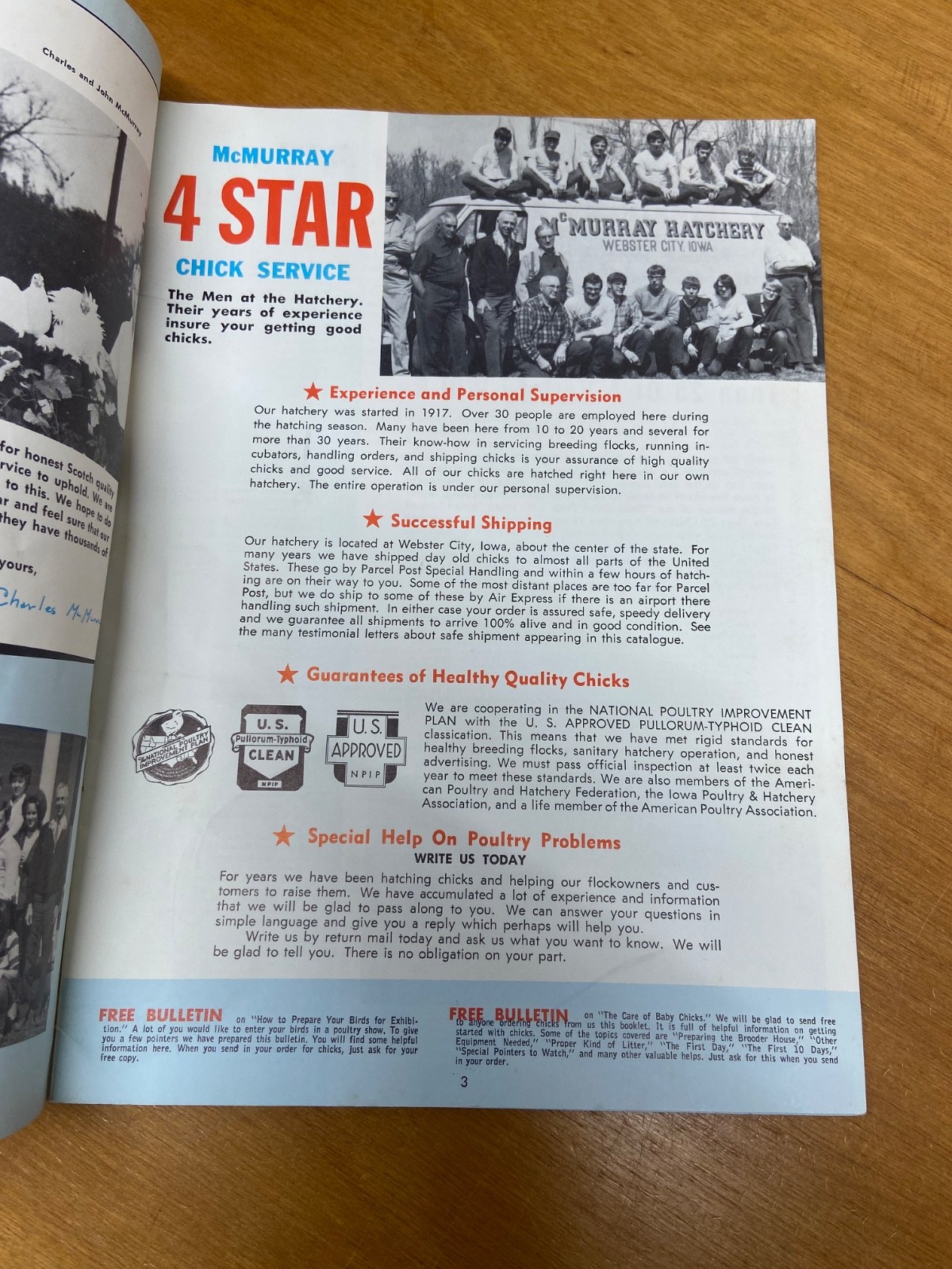 Murray McMurray Hatchery Catalog 1970’s