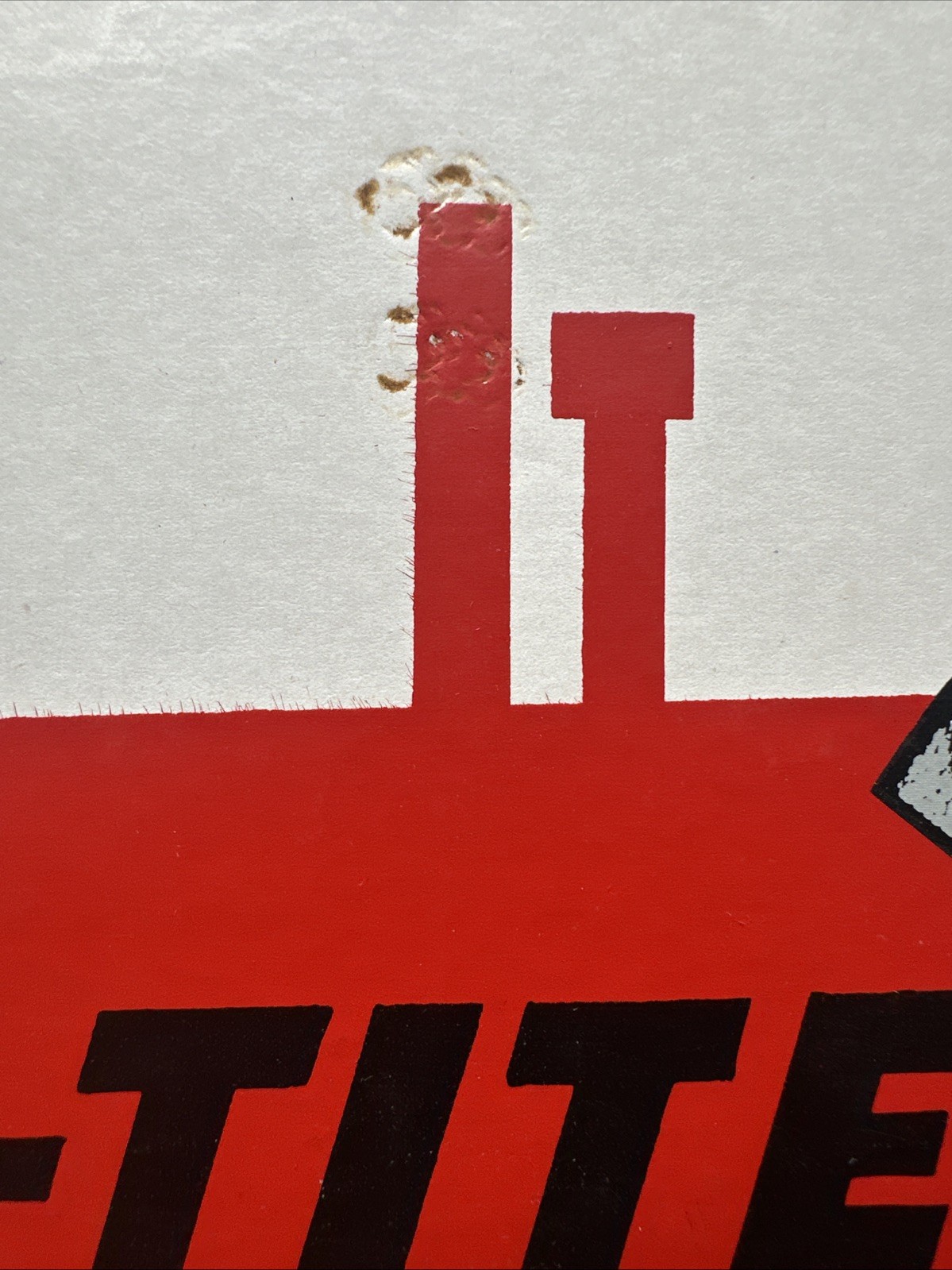 Vintage 1950s Safe-Tite Tractor Hitch Pins Counter Display Sign Farm Gas Oil PA
