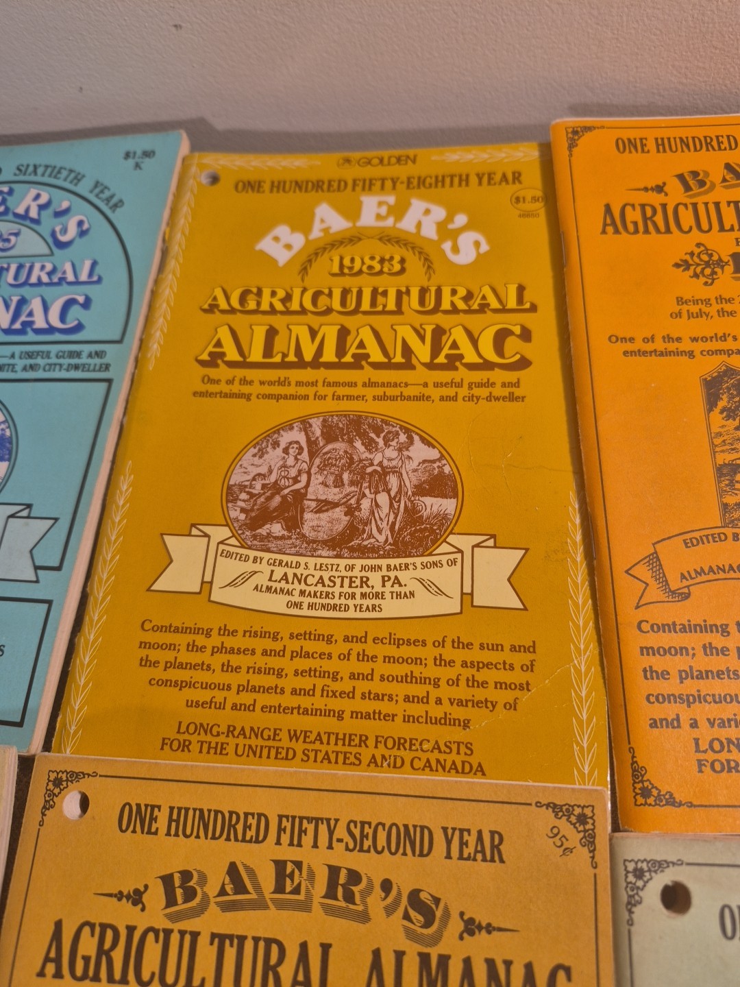 Vtg 8 John Baer’s Sons Agricultural Almanac Lancaster PA Farmers Almanac