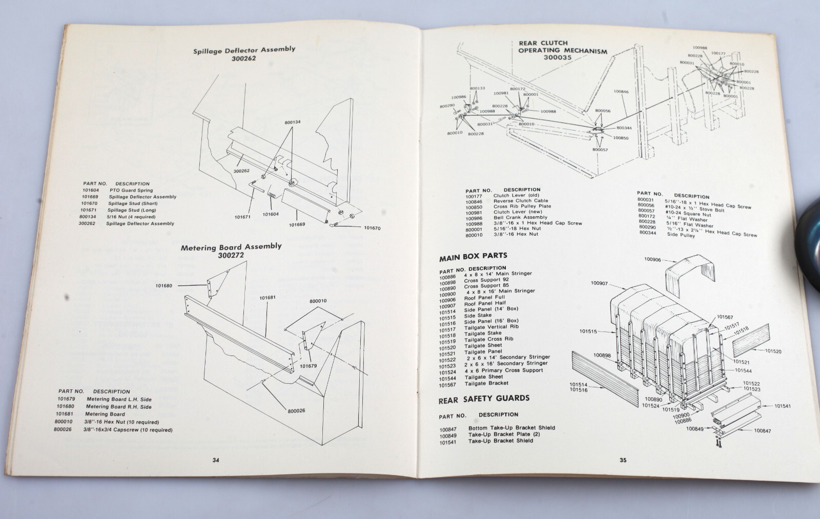 Vintage 1970s Rex Forage Box Owners Manual Seifert Manufacturing Kiel Wisconsin