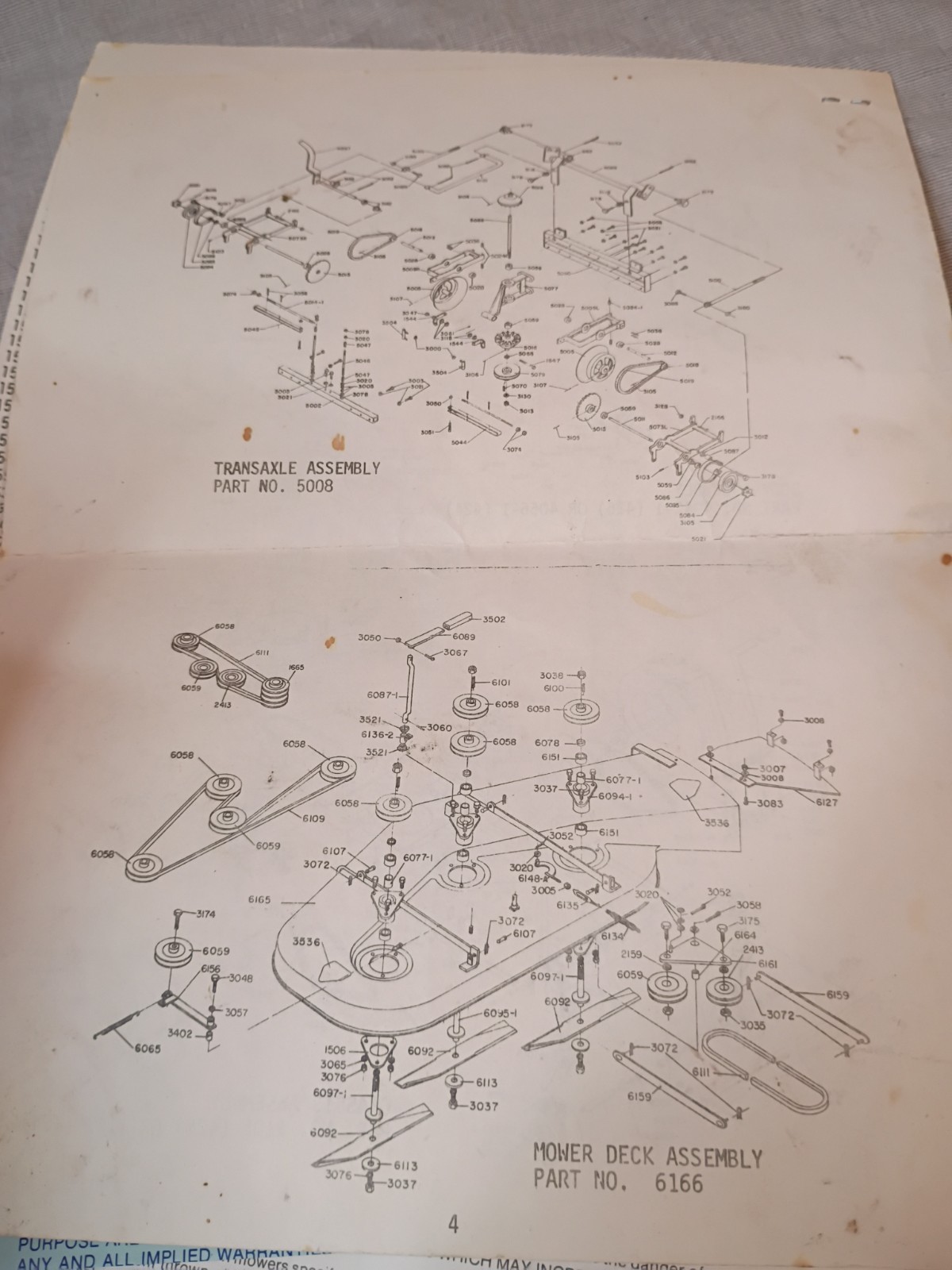 Dixon Zero Turn Mower ZTR-426 Operator’s manual and repair sheets VTG