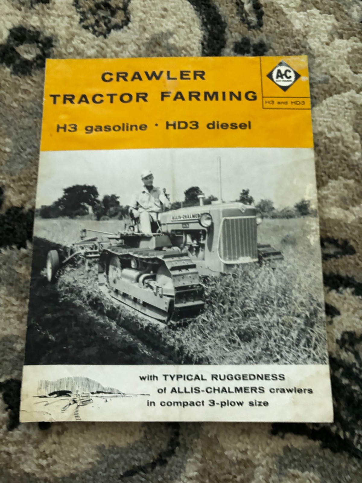 Allis Chalmers H3 HD3 Crawler Tractor For 1960 Brochure DCPA26