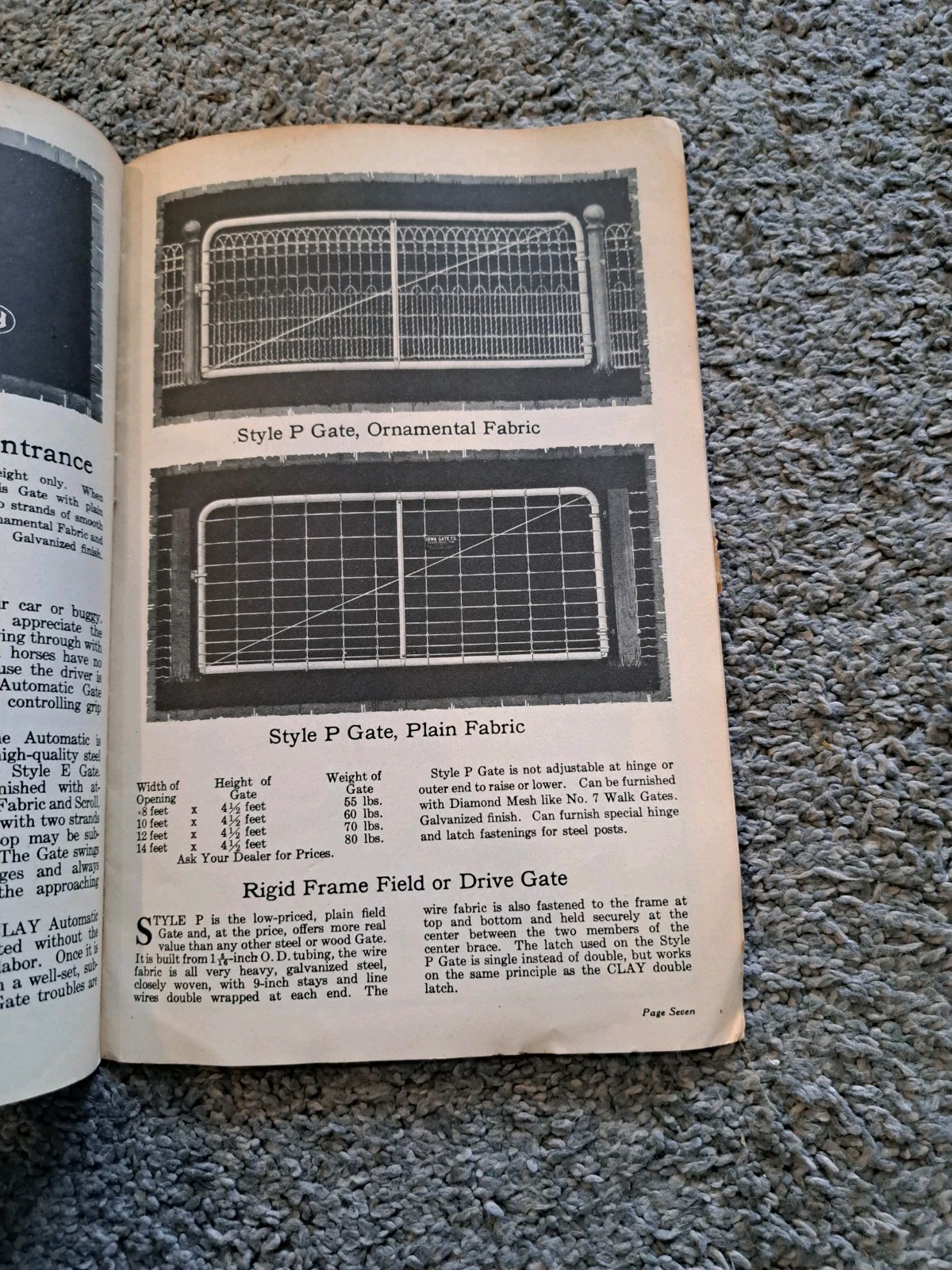 Vintage Iowa Gate Company Steel Gates Catalog Clay Fences Farms