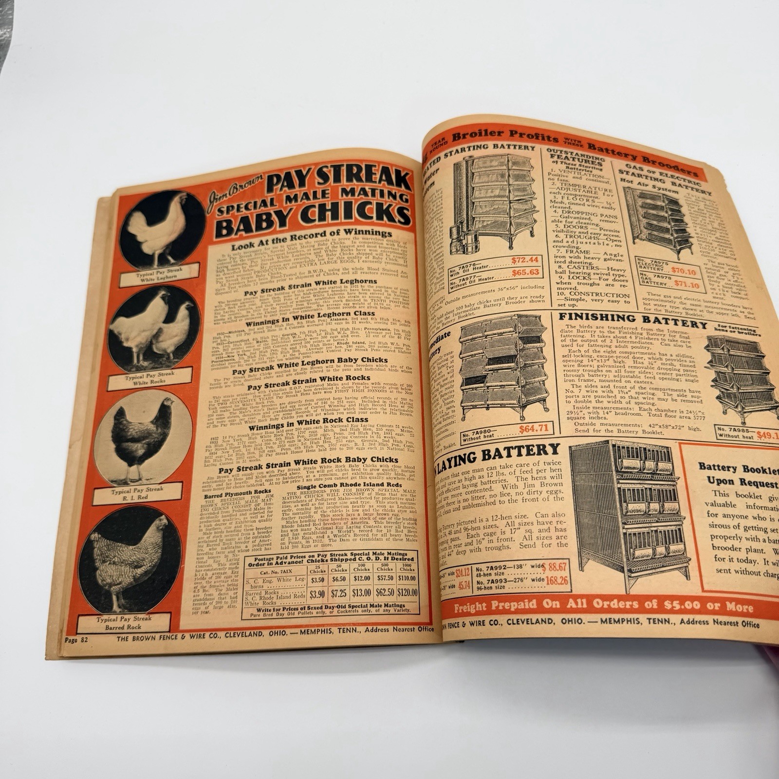JIM BROWN’S 1935 BARGAIN BOOK – THE BROWN FENCE & WIRE CO.- Catalog