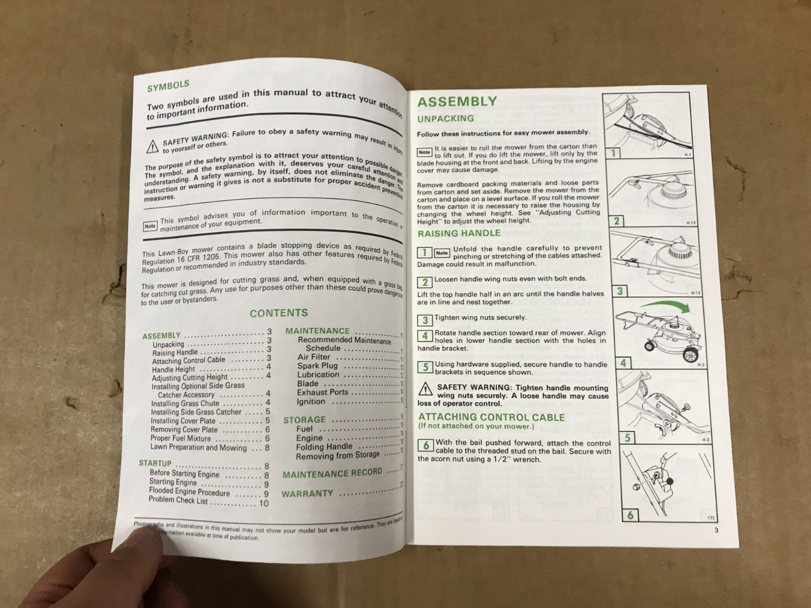 Vintage Lawn-Boy S-Series 21″ Push Flywheel Brake System – Operator’s Manual