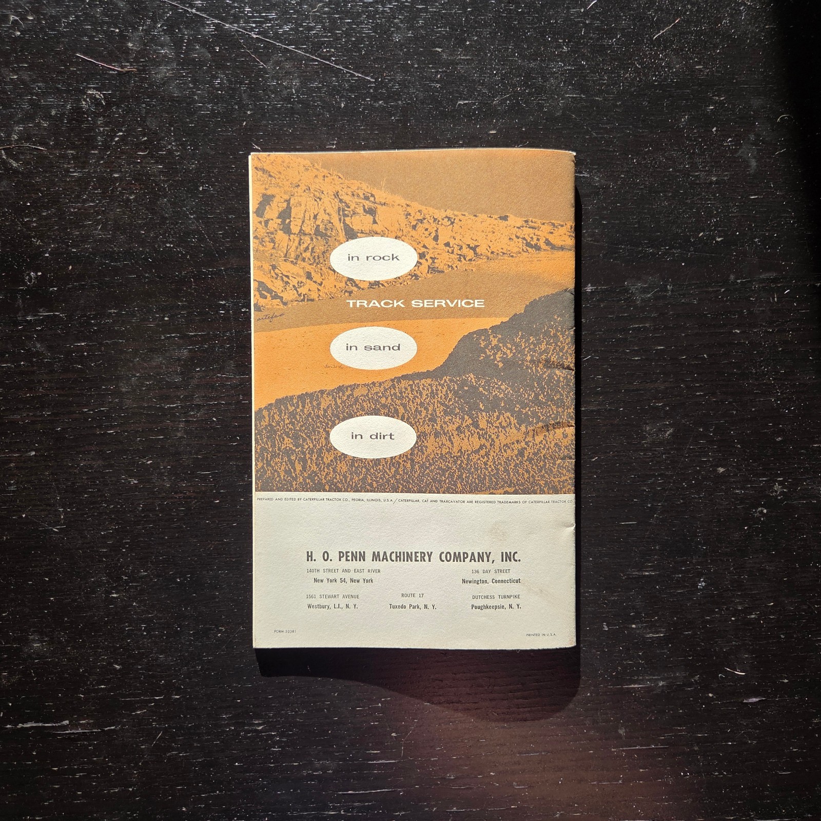 1950’s “EXTENDING TRACK SERVICE LIFE” CATERPILLAR BROCHURE BOOKLET H.O. PENN CO.