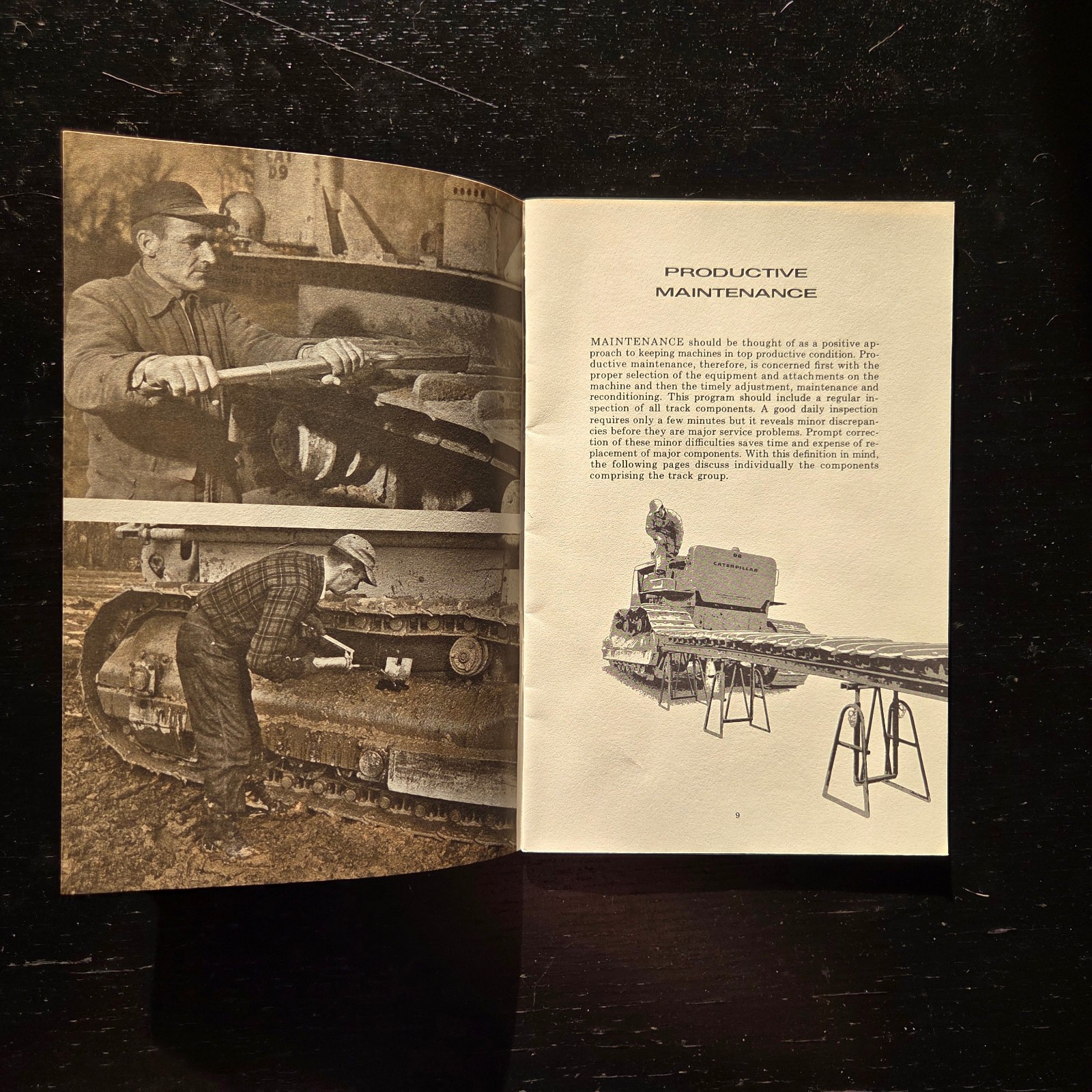 1950’s “EXTENDING TRACK SERVICE LIFE” CATERPILLAR BROCHURE BOOKLET H.O. PENN CO.