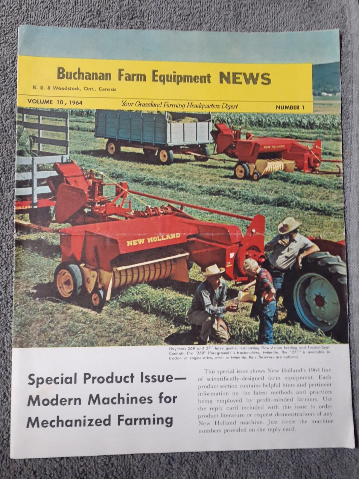 New Holland News 1967, and Buchanan Farm Equipment News 1964-Lot of 2