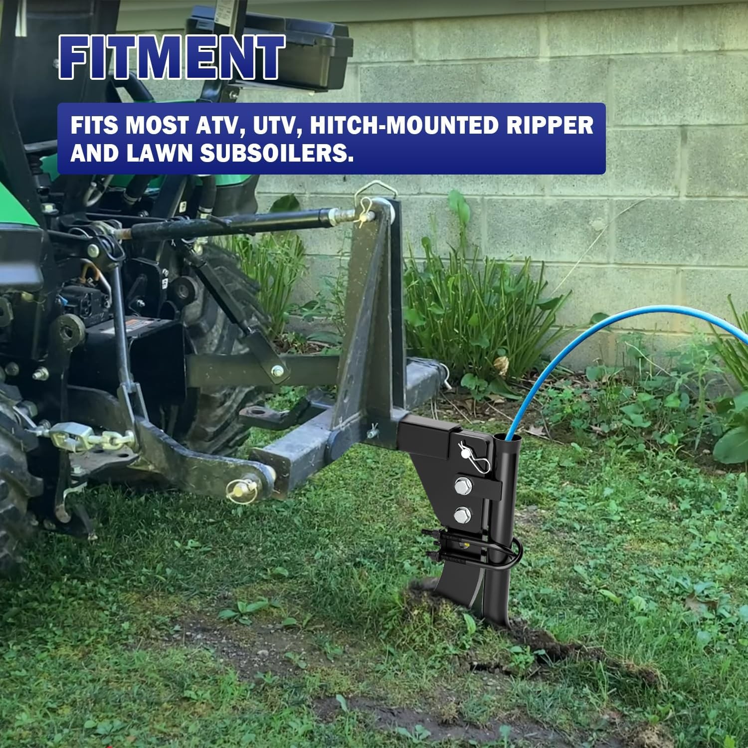 Pipelayer Attachment fit 3Point Lawn Tractor ATV UTV, Light Duty Flexible Pip…