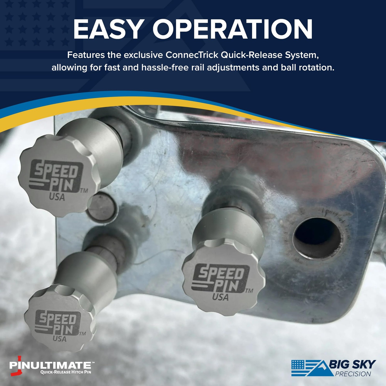 Pinultimate Speedpin The First Quick-Release Rail Pin For Effortless Towing
