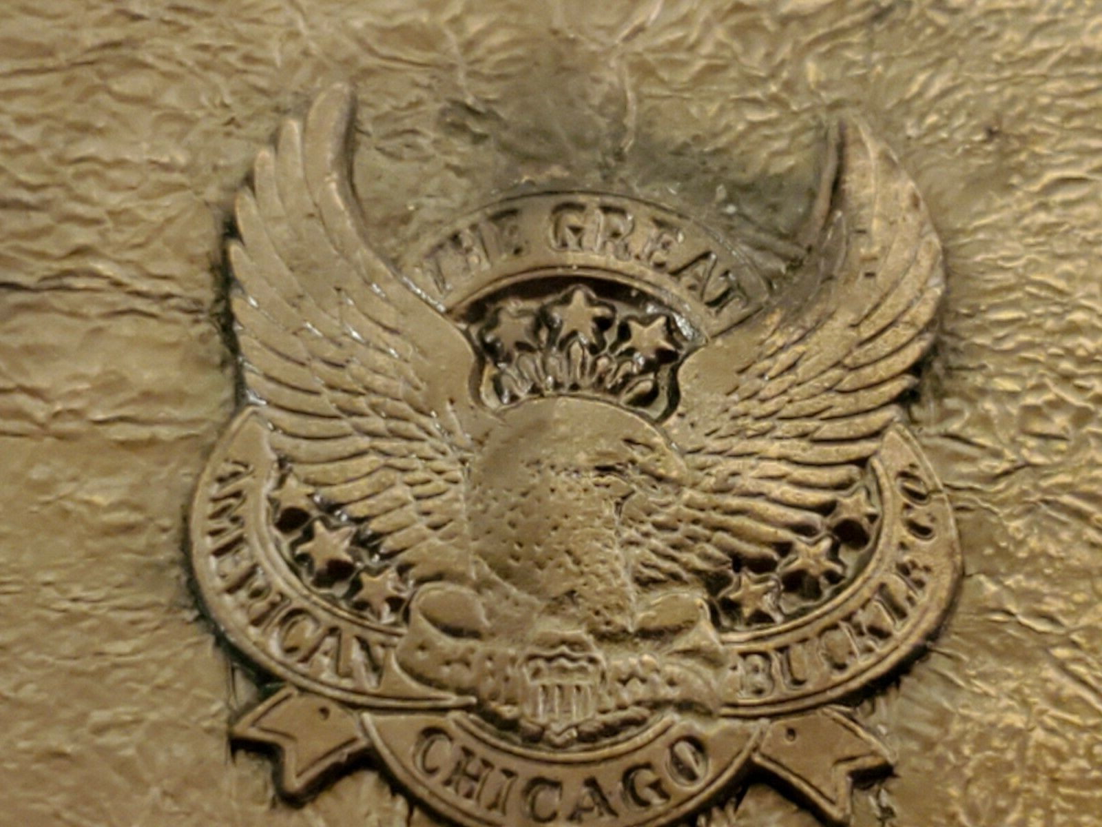 1914 Elgin Street Sweeper “The World’s First” Brass Belt Buckle Davenport, Iowa