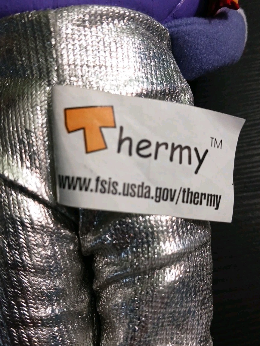 Thermy Thermometer Plush toy 10″ tall U.S. Dept. of Agriculture RARE 2017