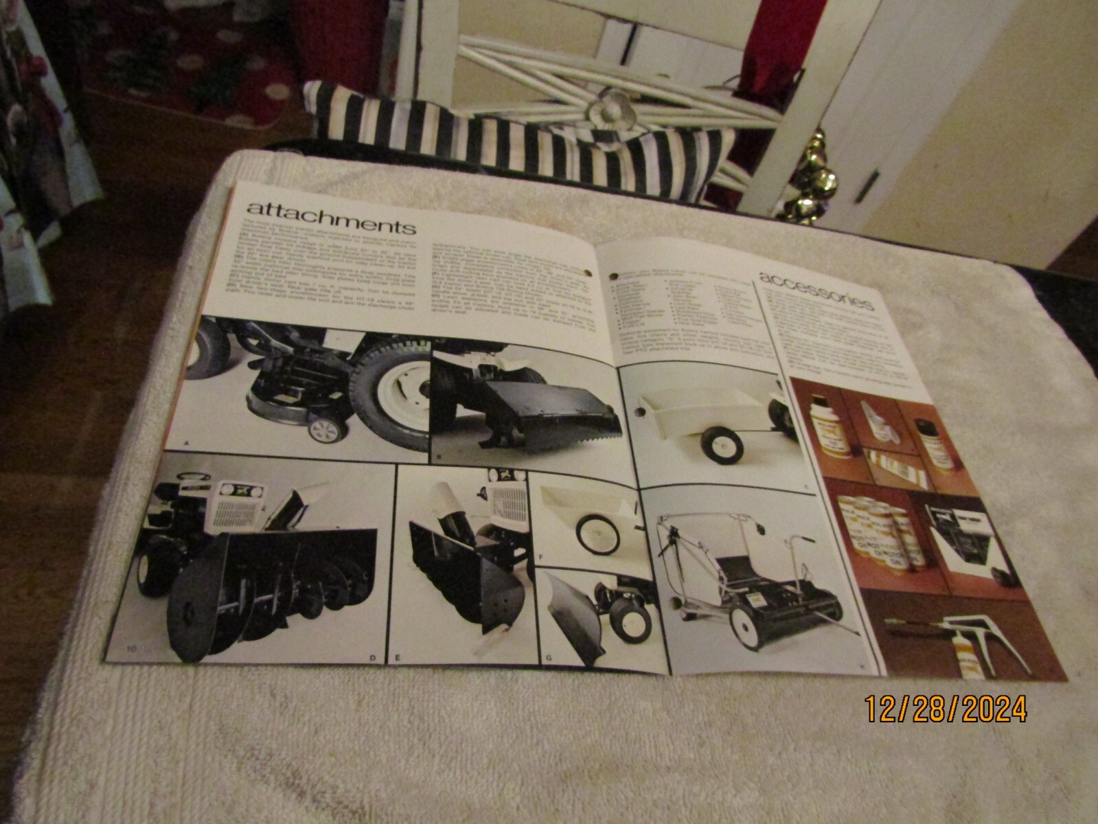 Vintage Bolens Sales Brochure Lawn & Garden Tractors Attachments Accessories ’75