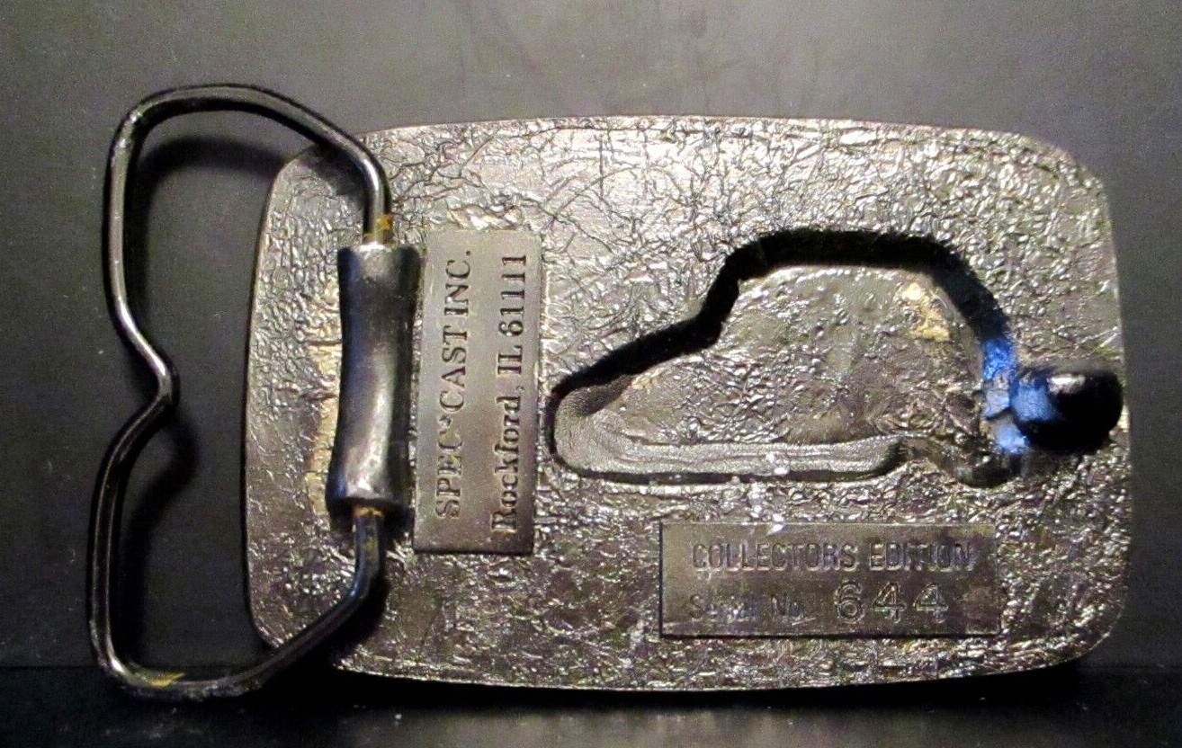 Avco New Idea Demo Days Round Hay Baler Belt Buckle Collector’s Ed Spec Cast NI