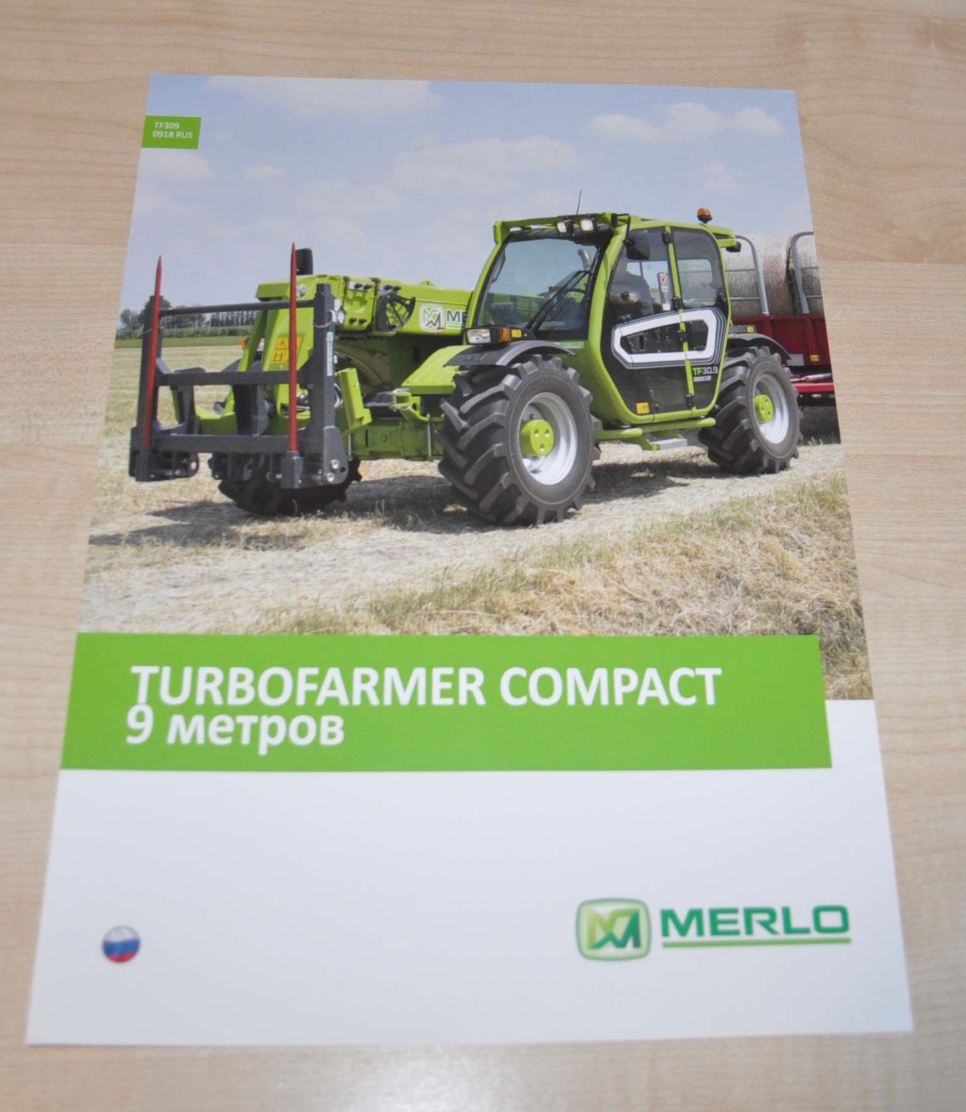 Merlo Turbofarmer Compact 9 Wheel Loader Tractor Agriculture Brochure Prospekt