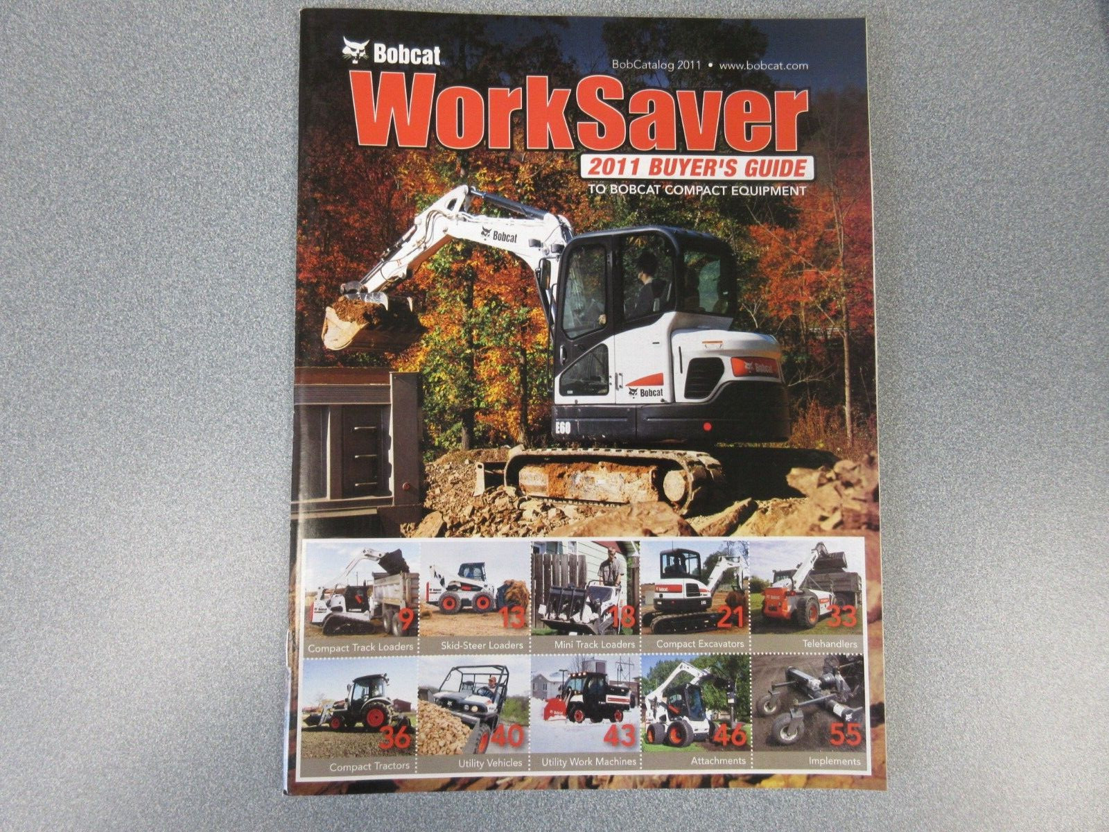 Bobcat Worksaver Brochure 58 Page Buyers Guide 2011